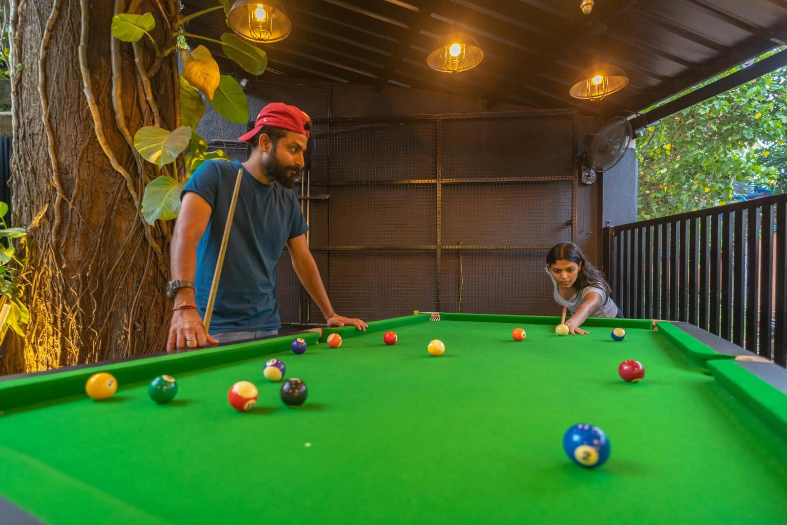 Billiard in Whoopers Boutique Hotel, Anjuna