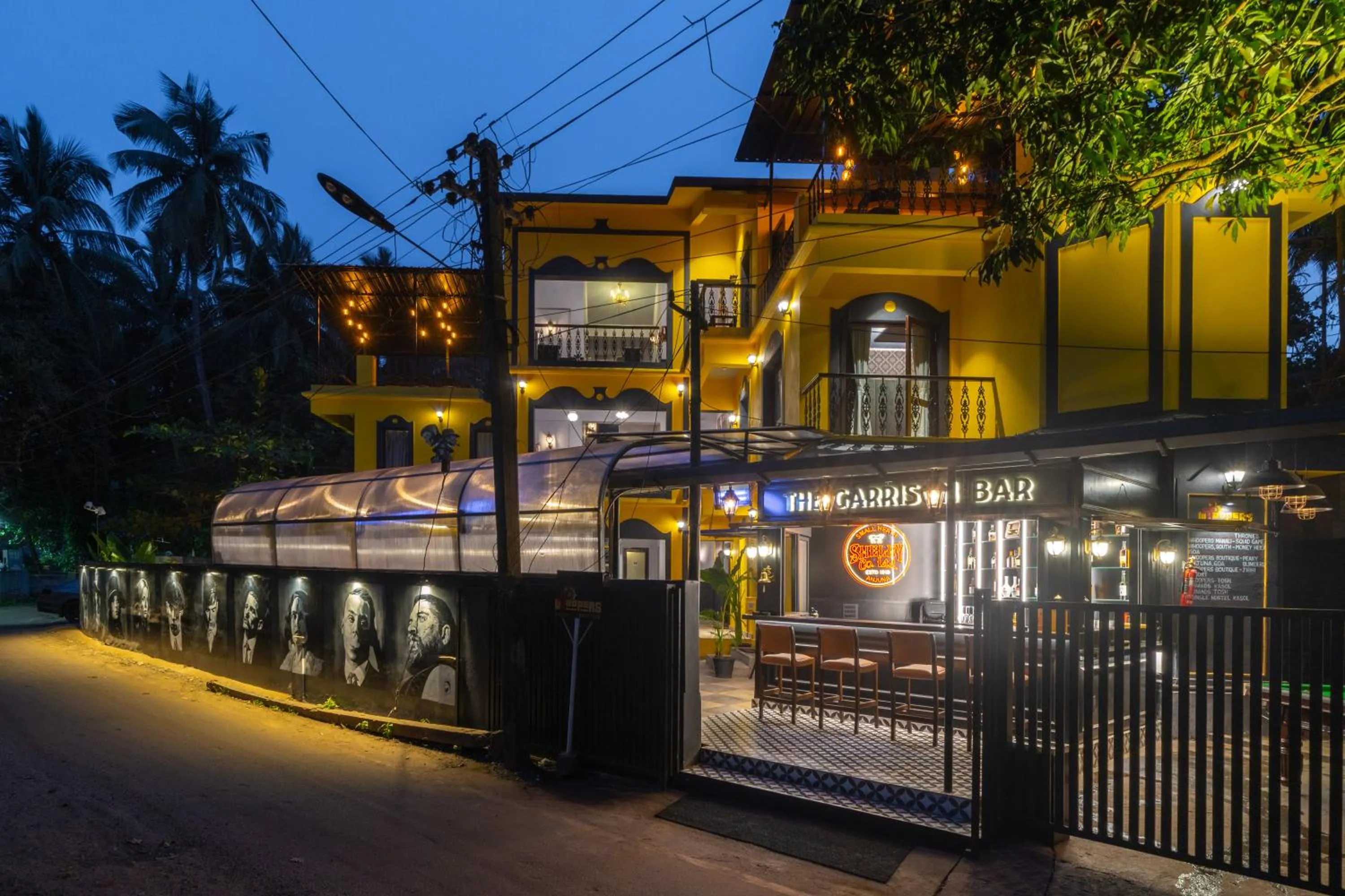 Property building in Whoopers Boutique Hotel, Anjuna