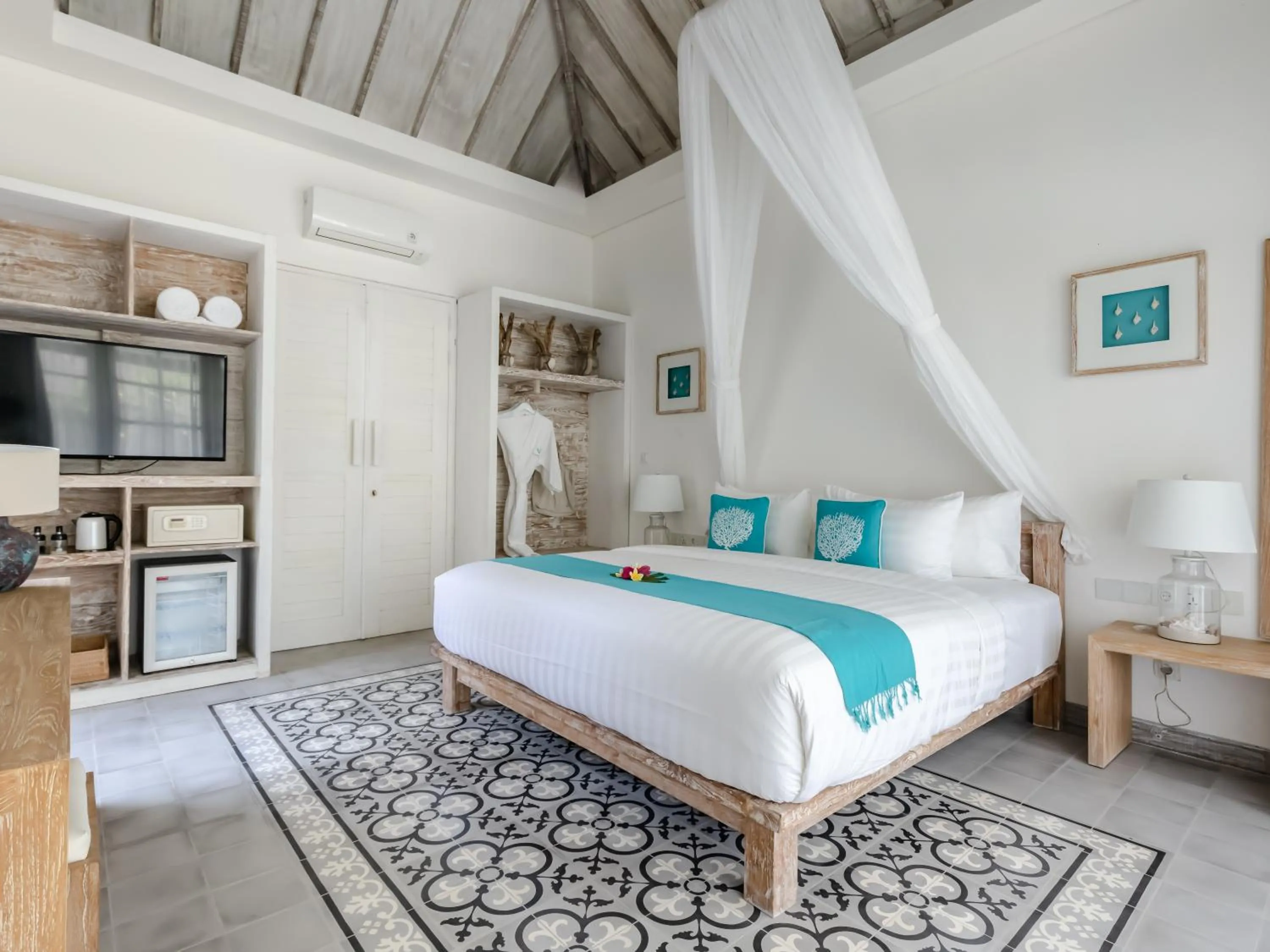 Bed in Kardia Resort Gili Trawangan A Pramana Experience