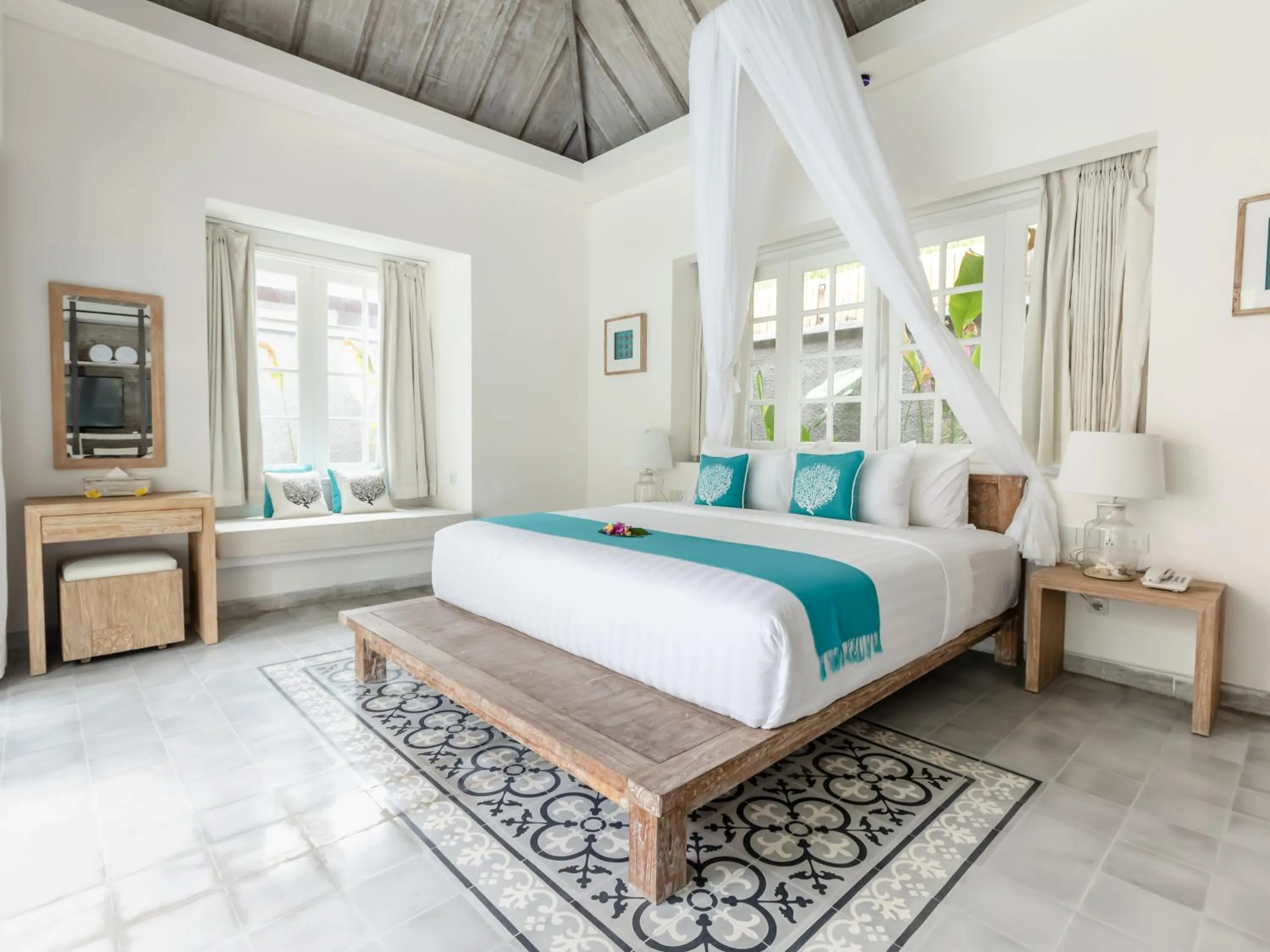 Bed in Kardia Resort Gili Trawangan A Pramana Experience