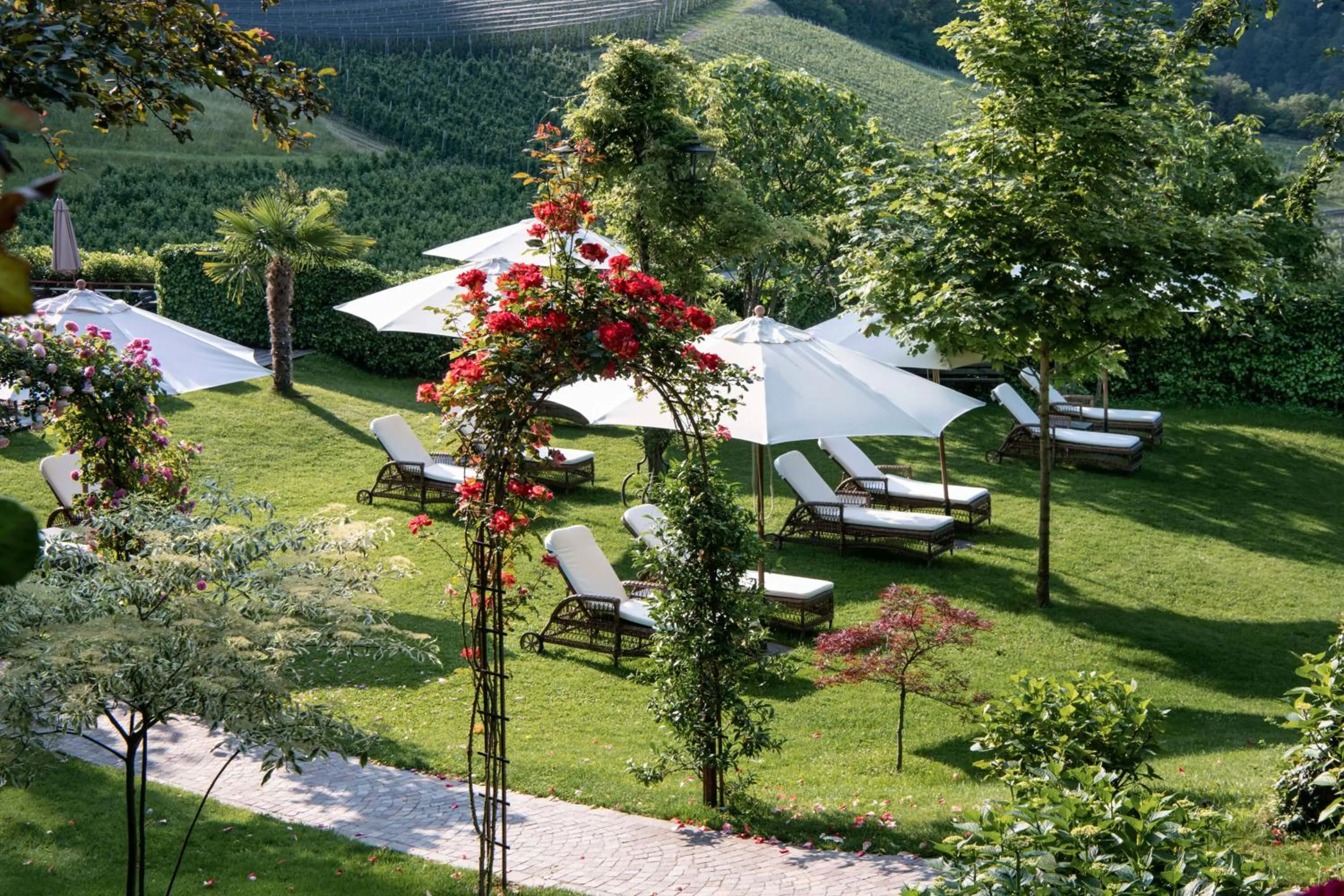 Garden in Relais & Chateaux Hotel Castel Fragsburg