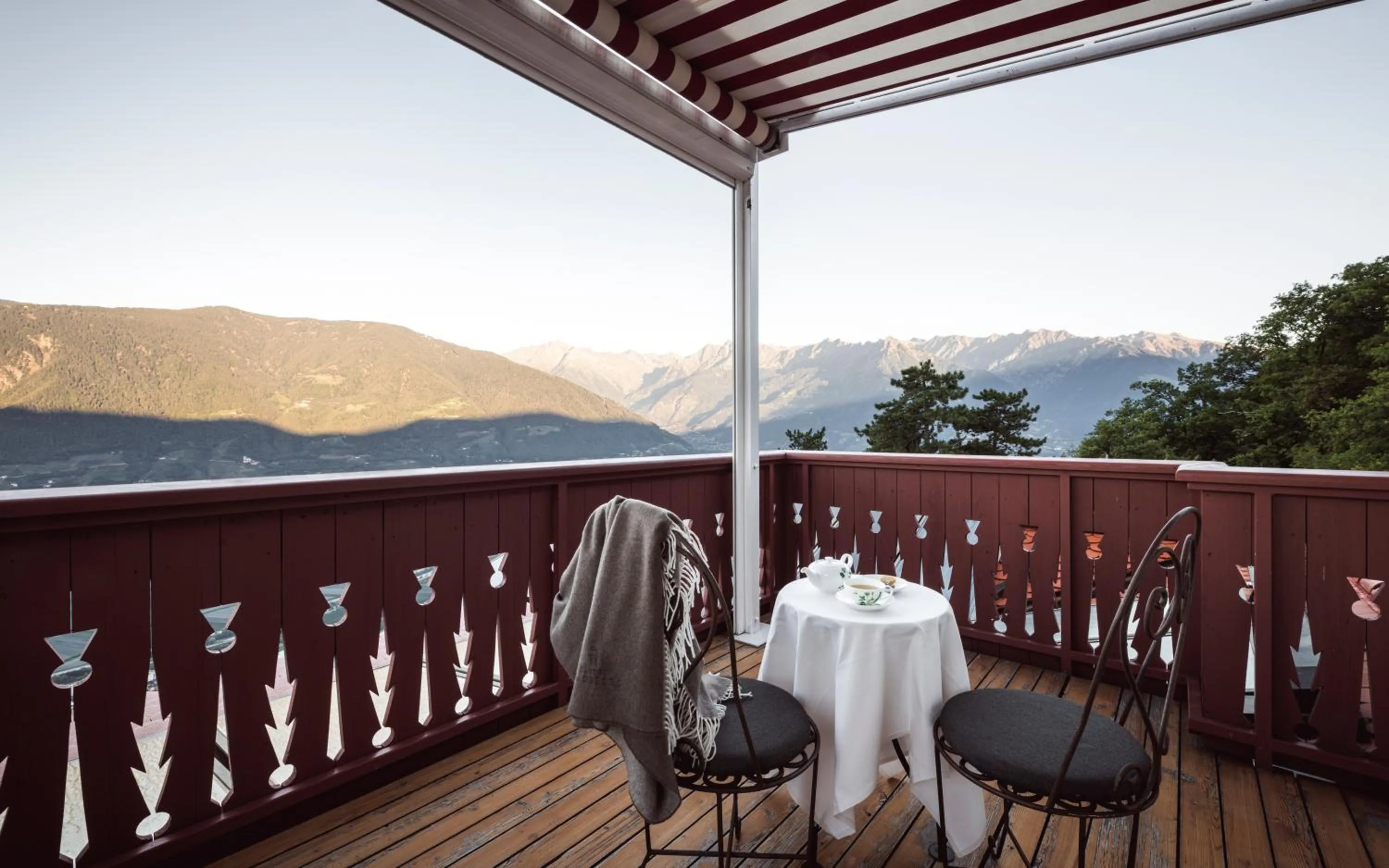 Balcony/Terrace in Relais & Chateaux Hotel Castel Fragsburg