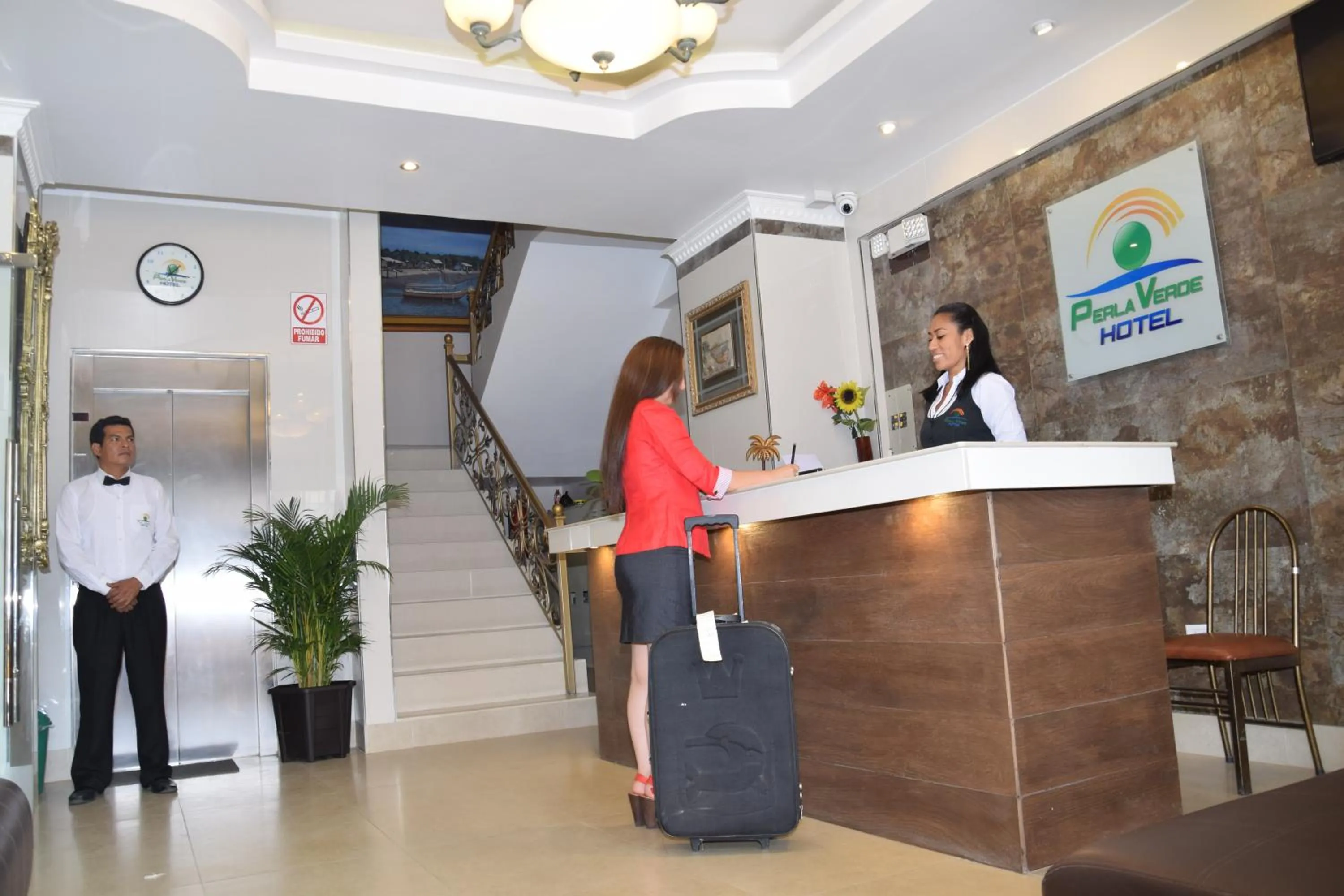 Property building in Hotel Perla Verde