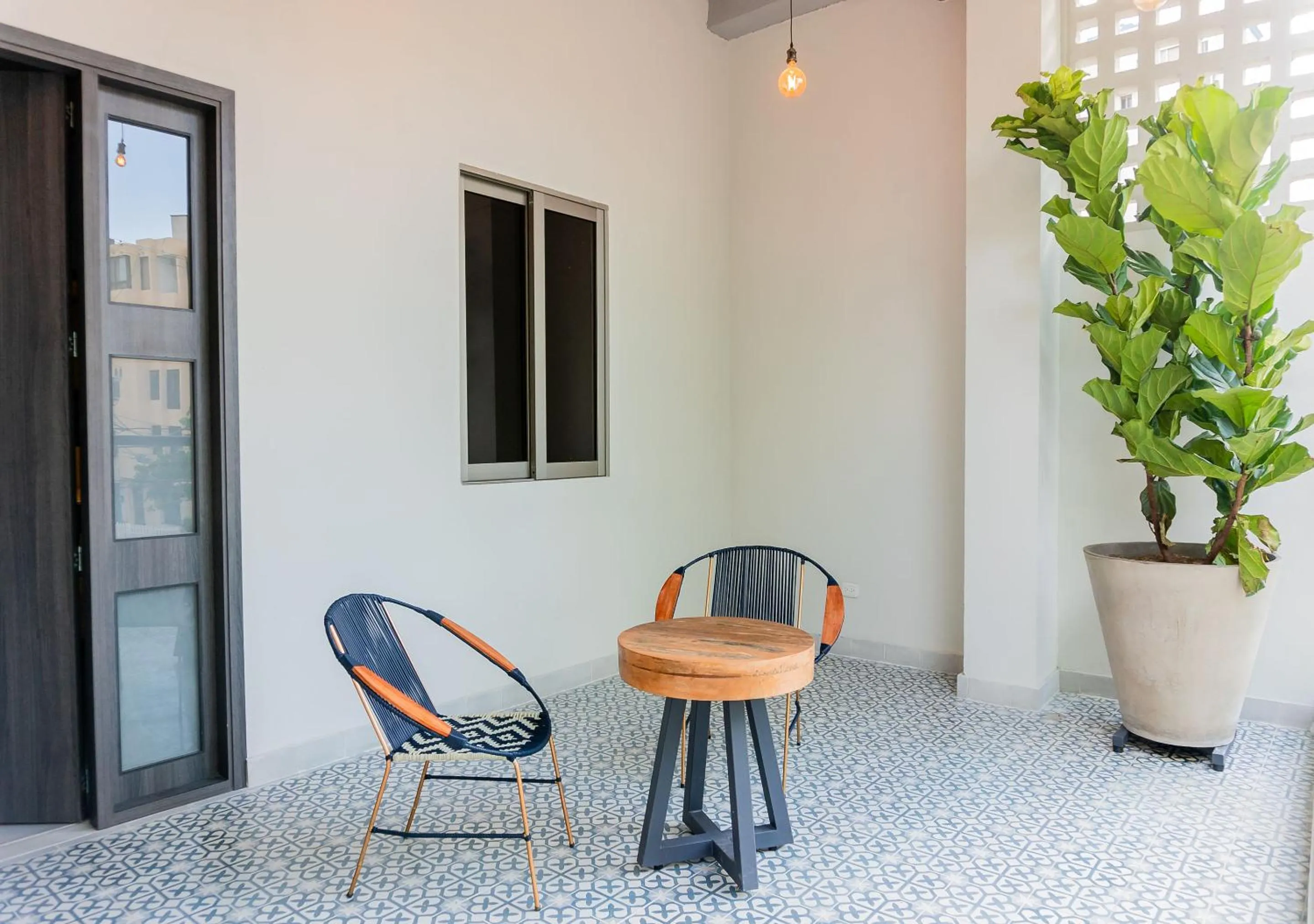 Seating area in The Garden Suites