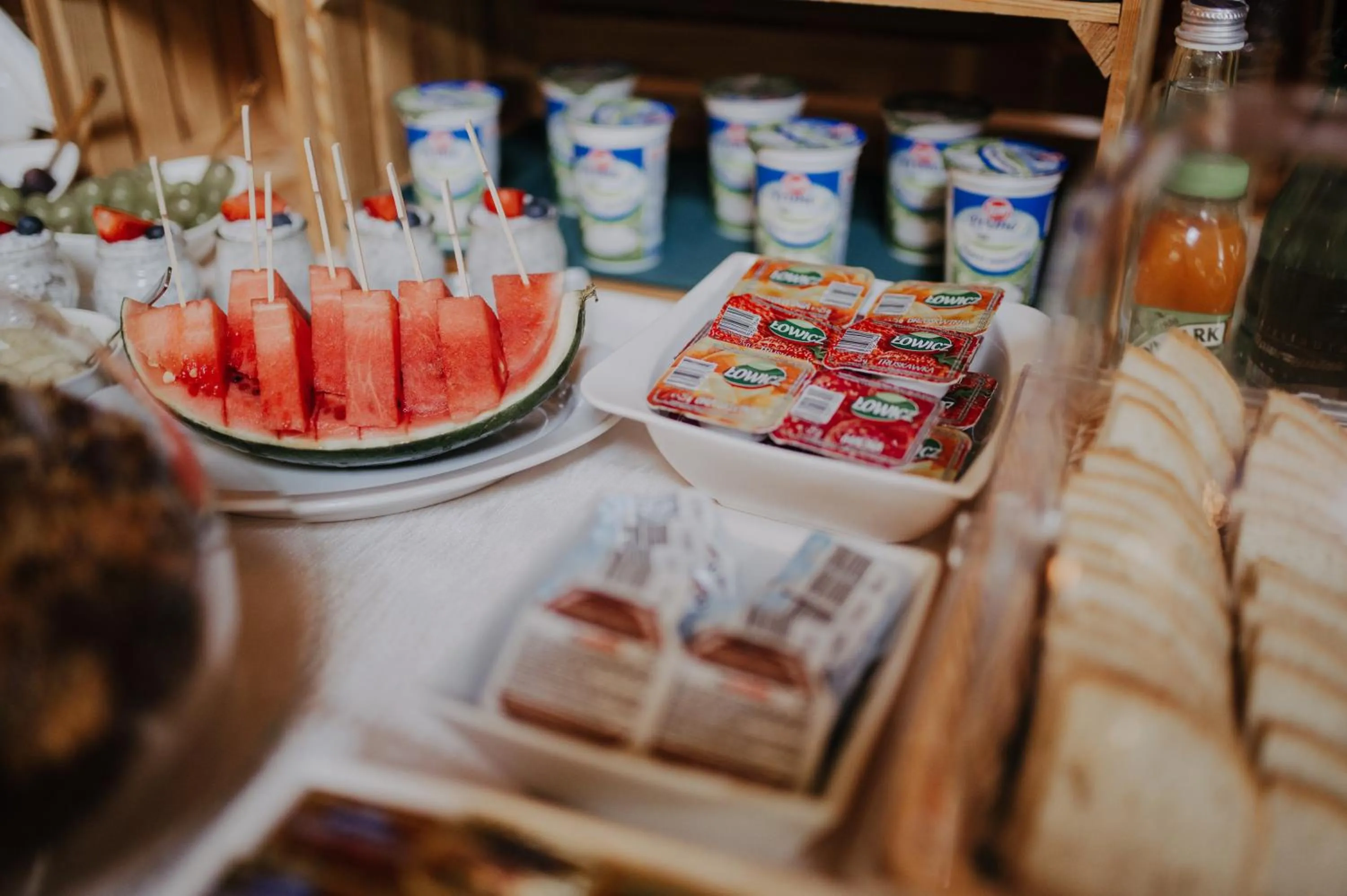 Continental breakfast in Hotel Wawrzyniak