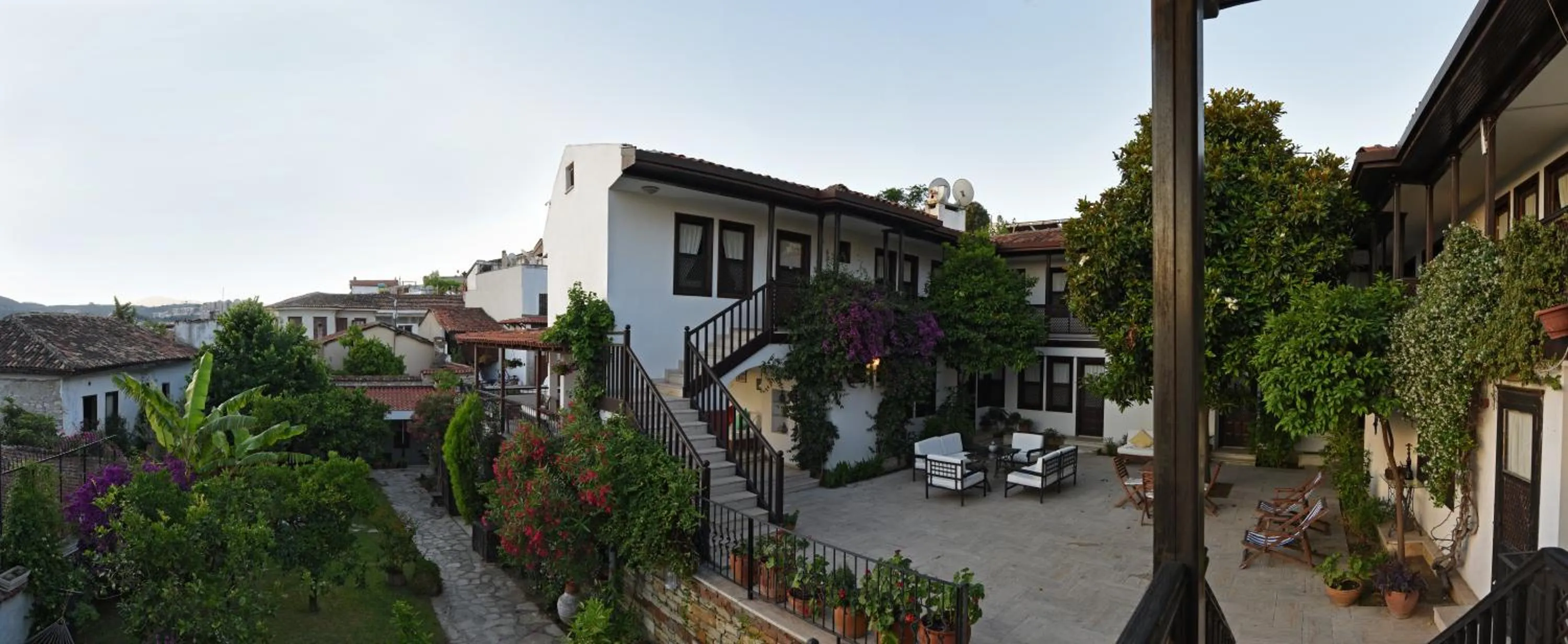 Inner courtyard view in Villa Konak Hotel