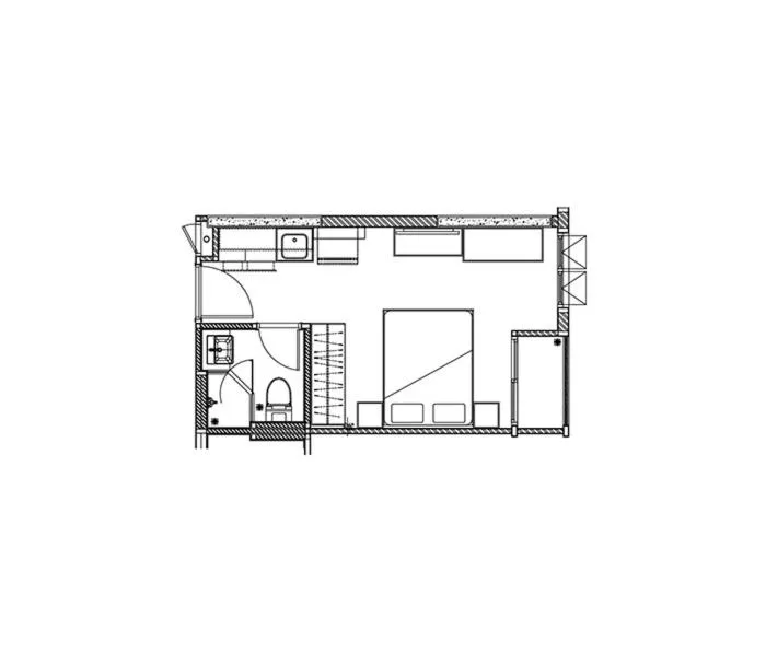 Floor plan in Leon Lasalle Hotel and Residences