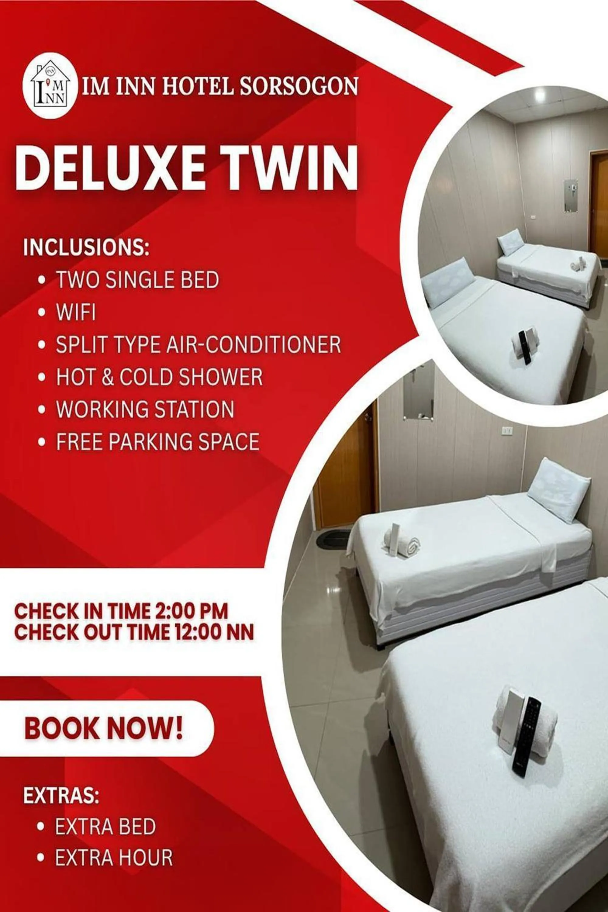 Text overlay in I'm Inn Hotel Sorsogon near SM or Terminal