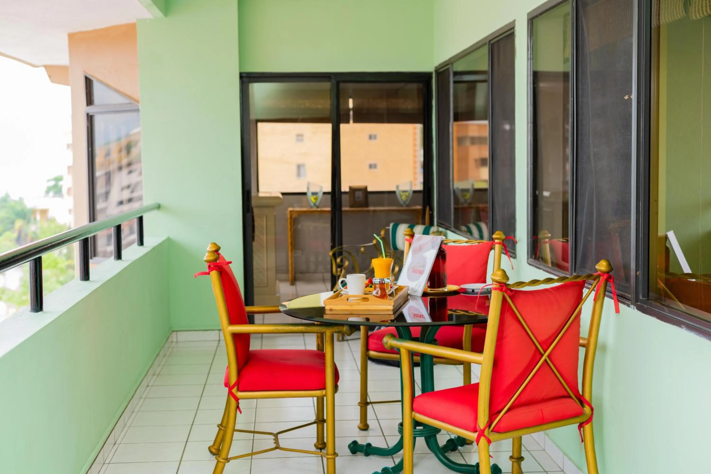 Balcony/Terrace in Aparthotel Guijarros