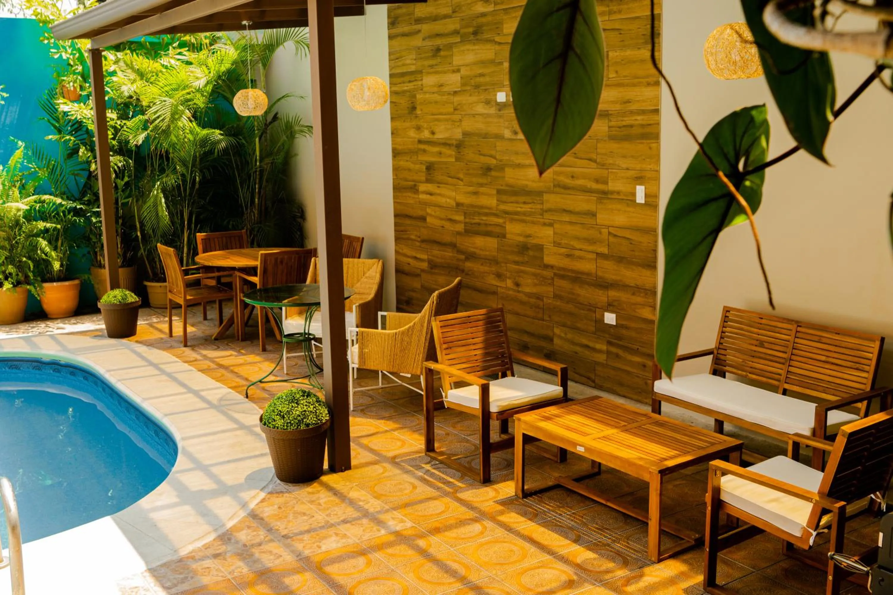 Swimming pool in Aparthotel Guijarros