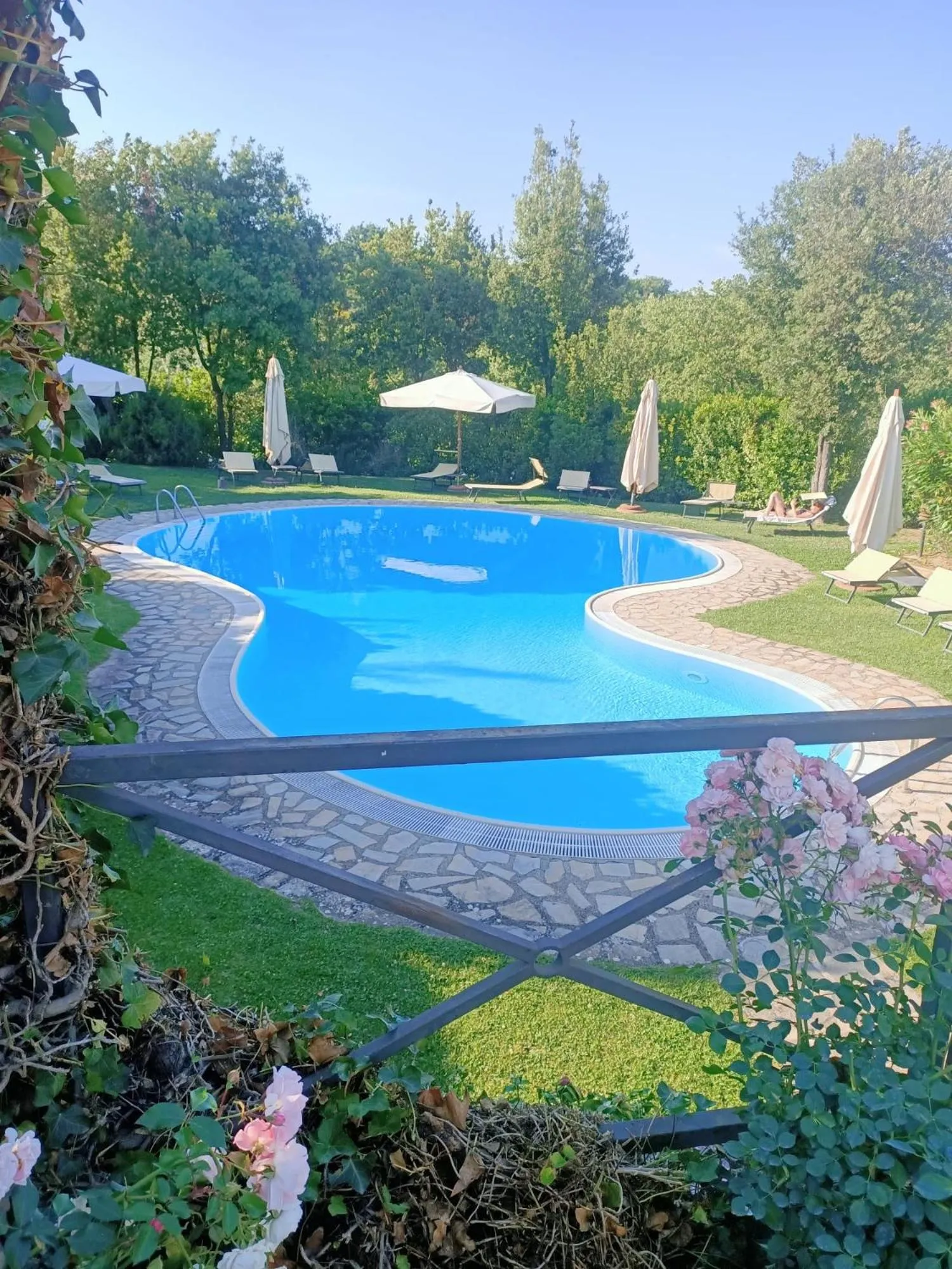 Swimming pool in Relais Osteria Dell'Orcia