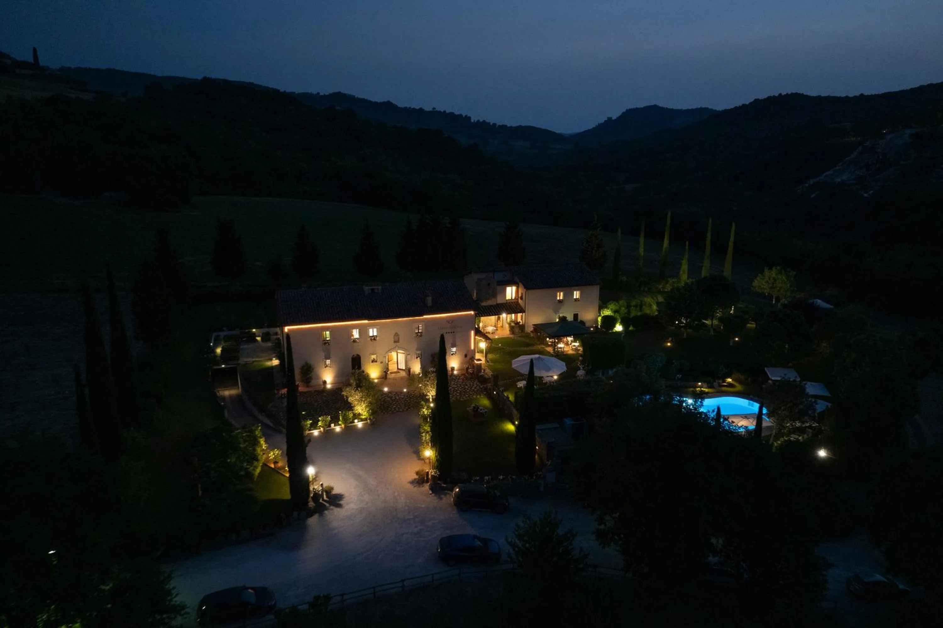 Bird's eye view in Relais Osteria Dell'Orcia