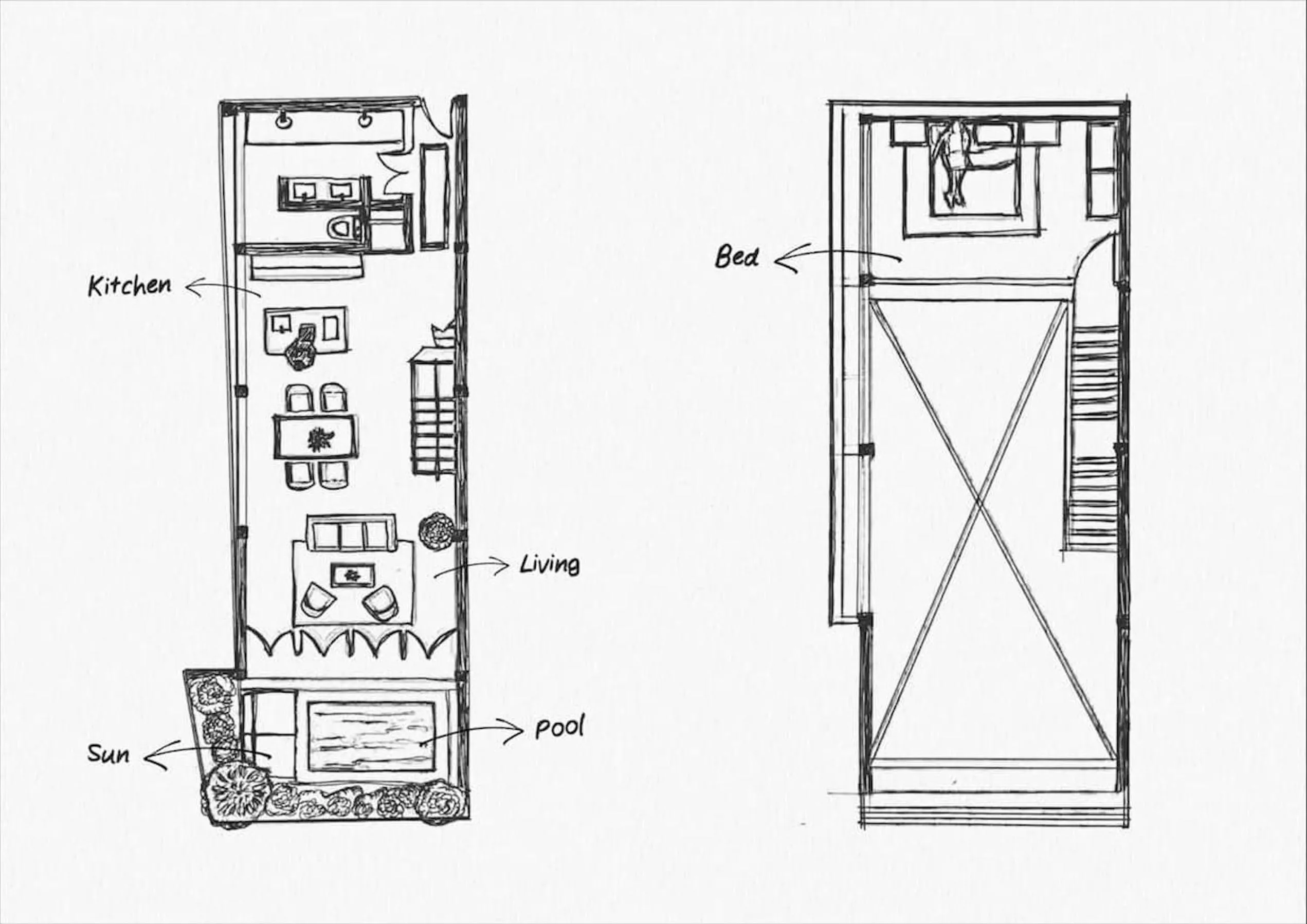 Floor plan in The Bohemian Bali, a Member of Design Hotels