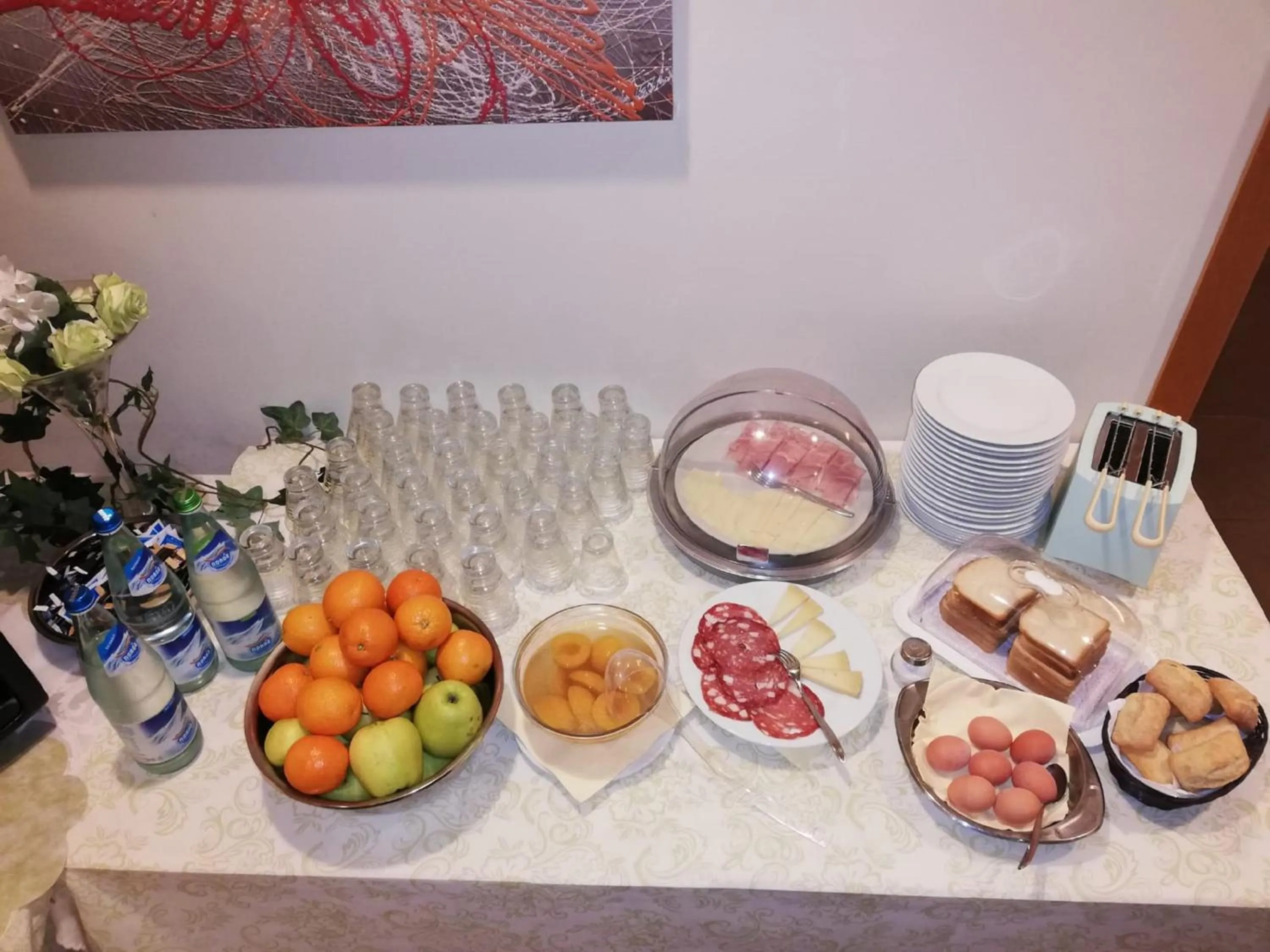 Continental breakfast in Hotel Ristorante Trendy