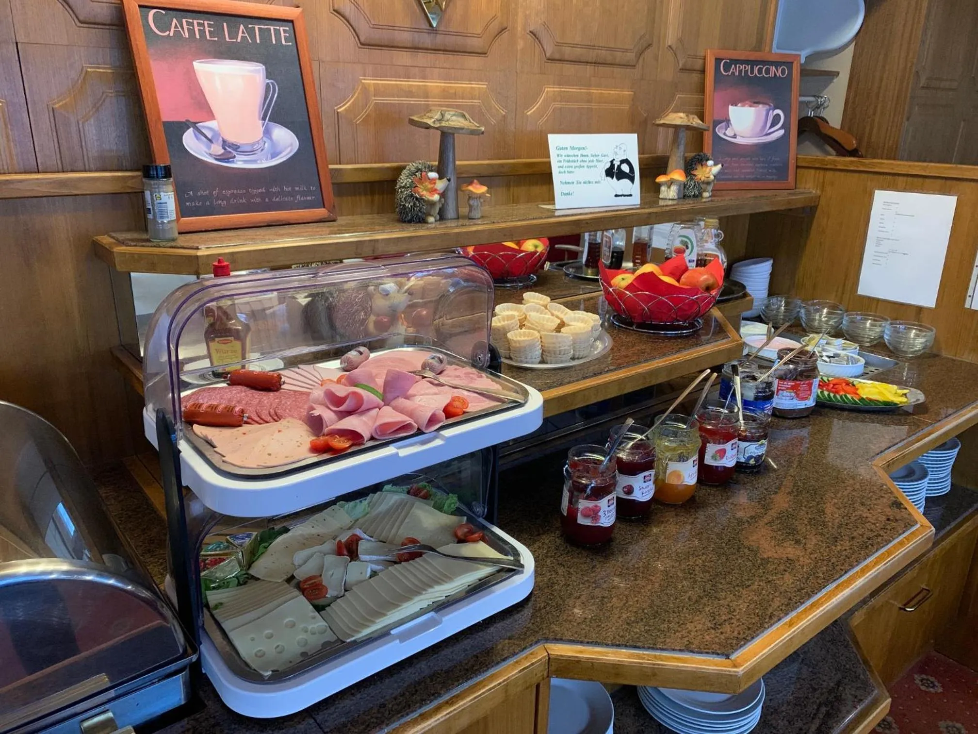 Buffet breakfast in Hotel Paidion