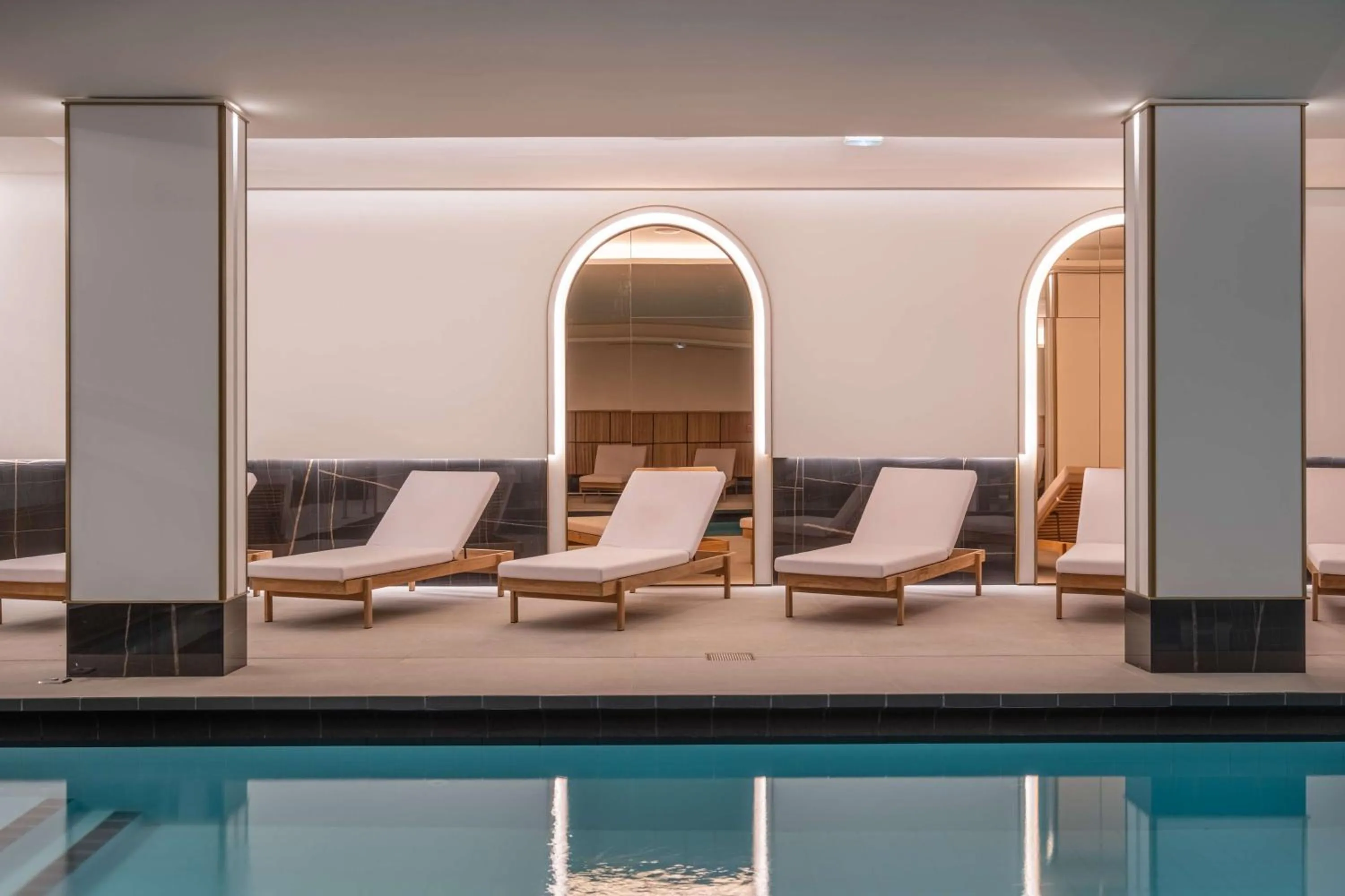 Pool view in Radisson Blu Grand Hotel & Spa, Malo-Les-Bains