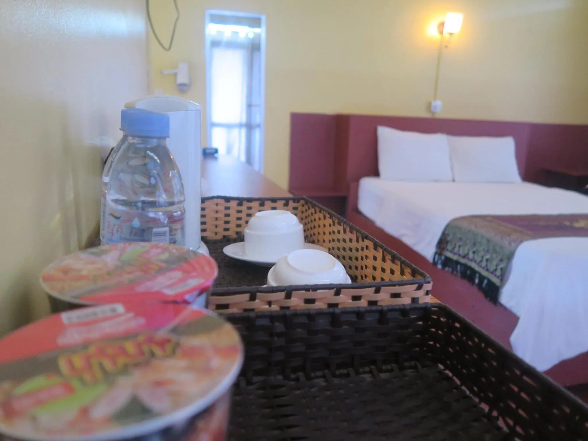 Bed in River Dolphin Hotel