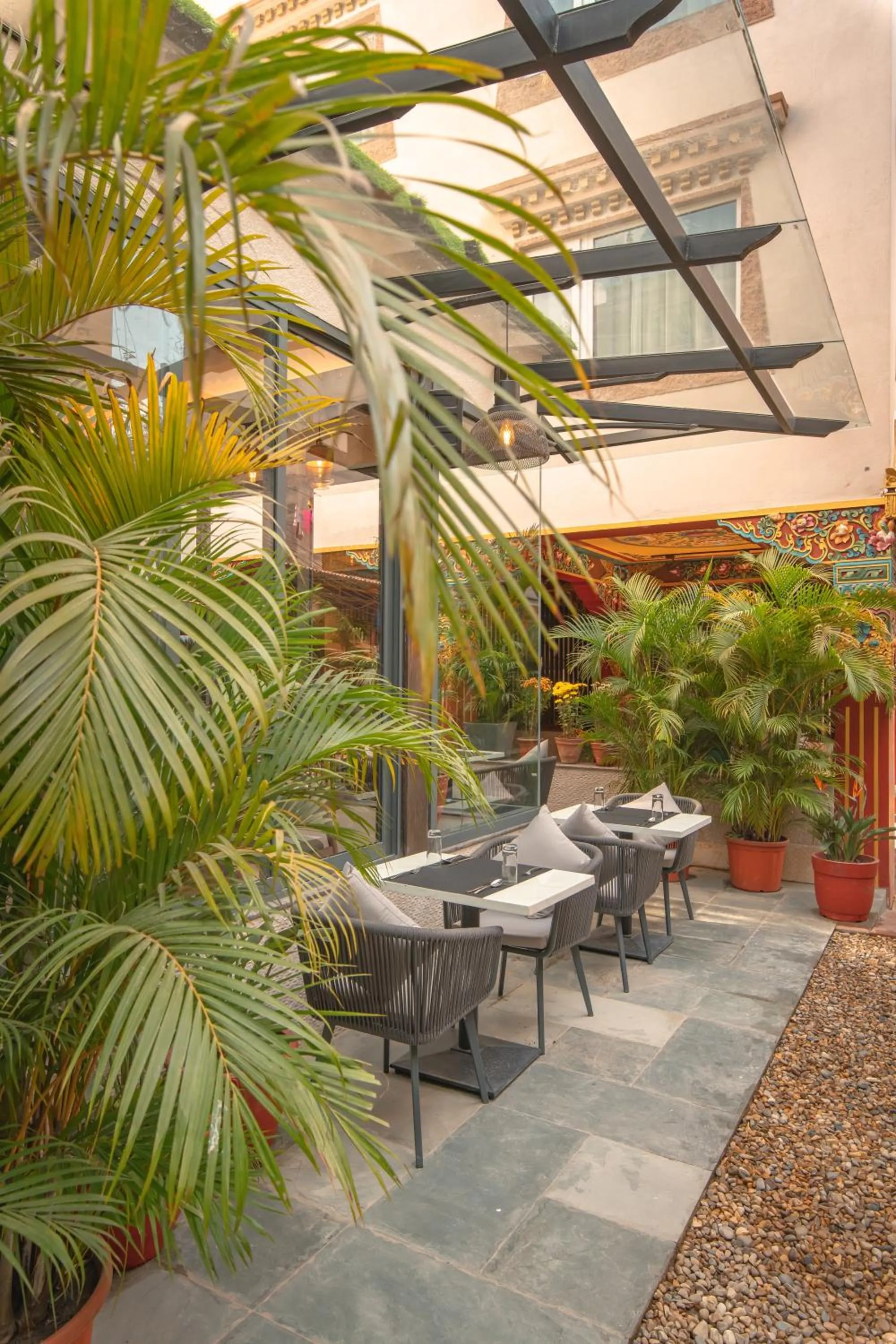 Patio in Mila Hotel