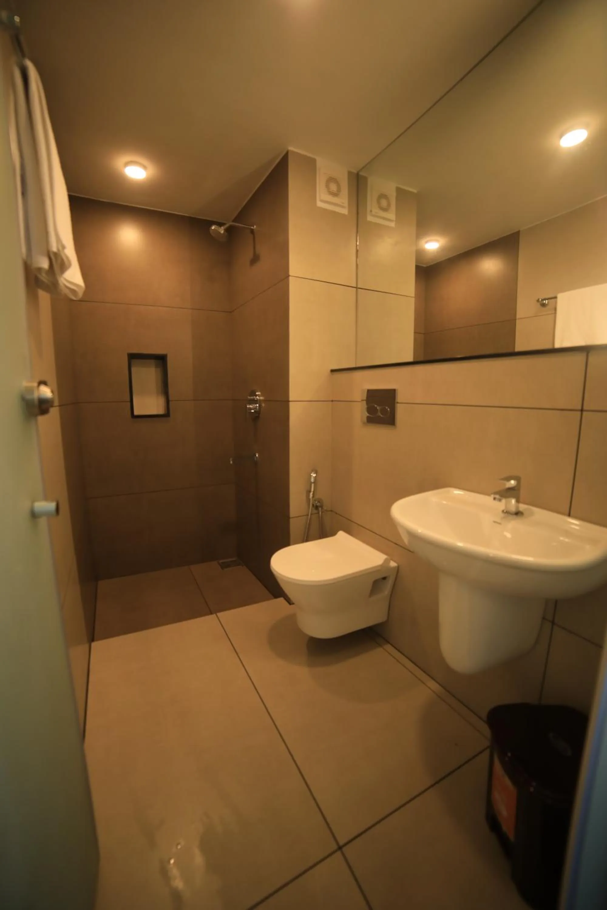 Bathroom in Hotel Bekal International