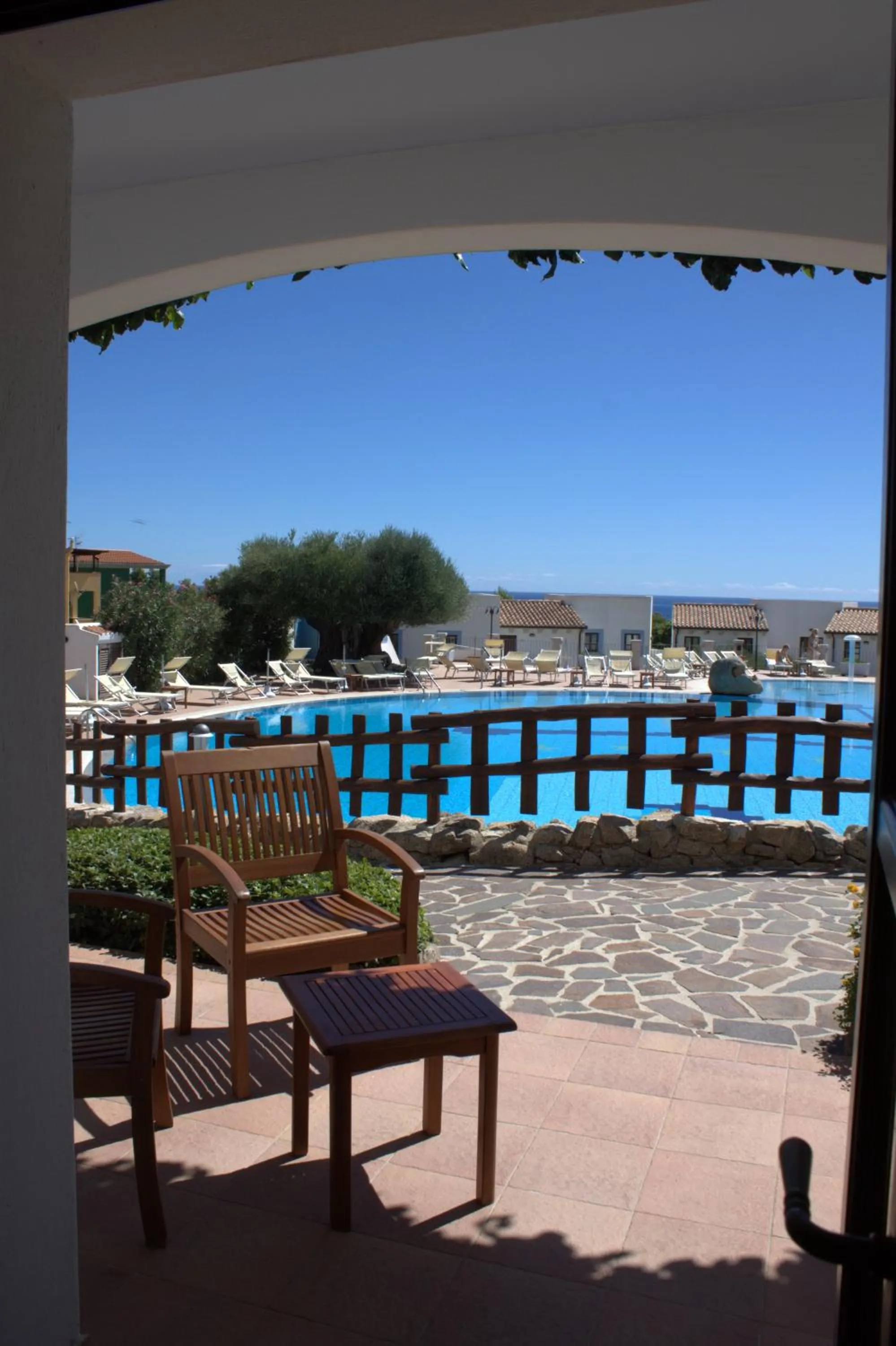 Pool view in Hotel Resort Nuraghe Arvu