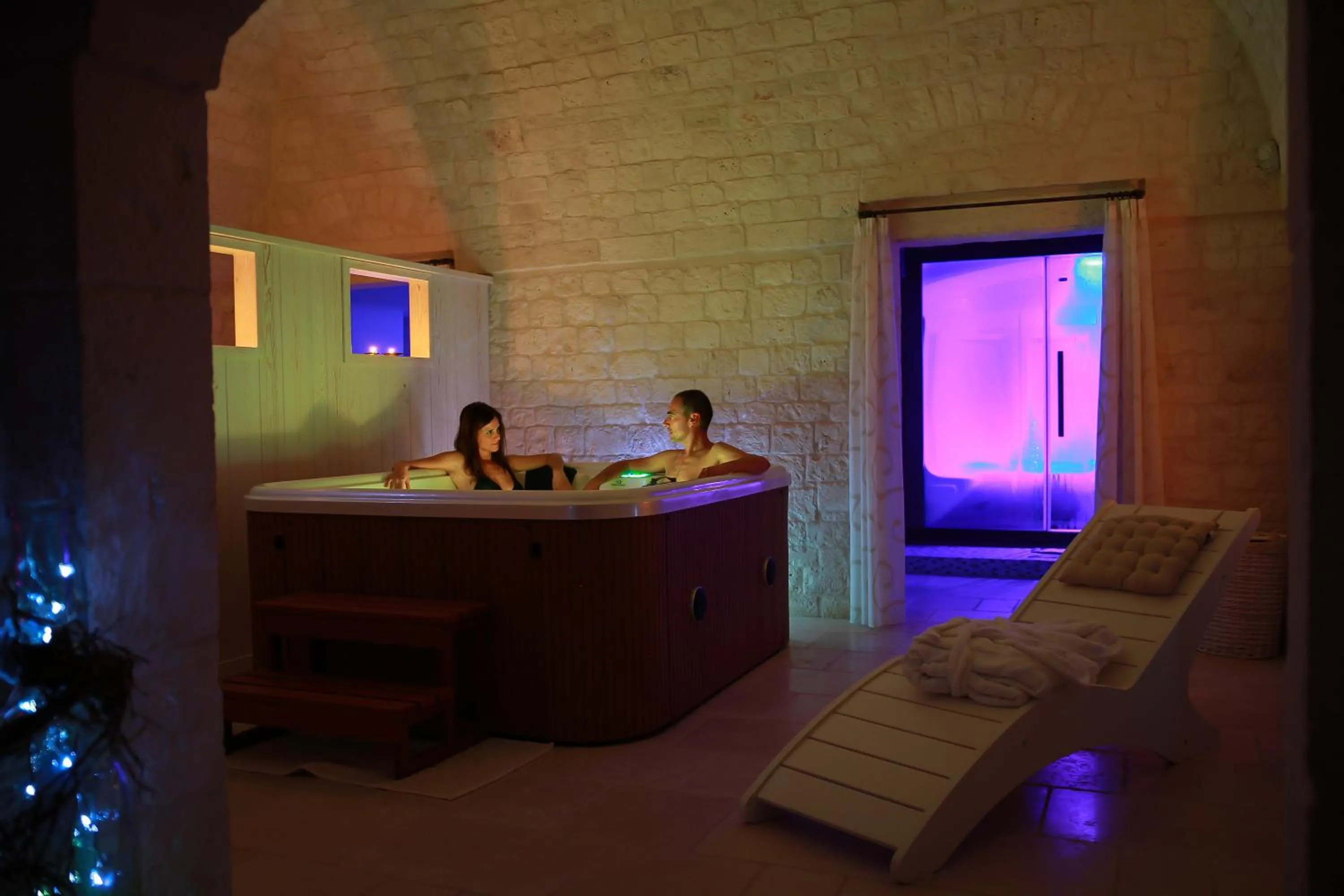 Hot Tub in Masseria Torricella