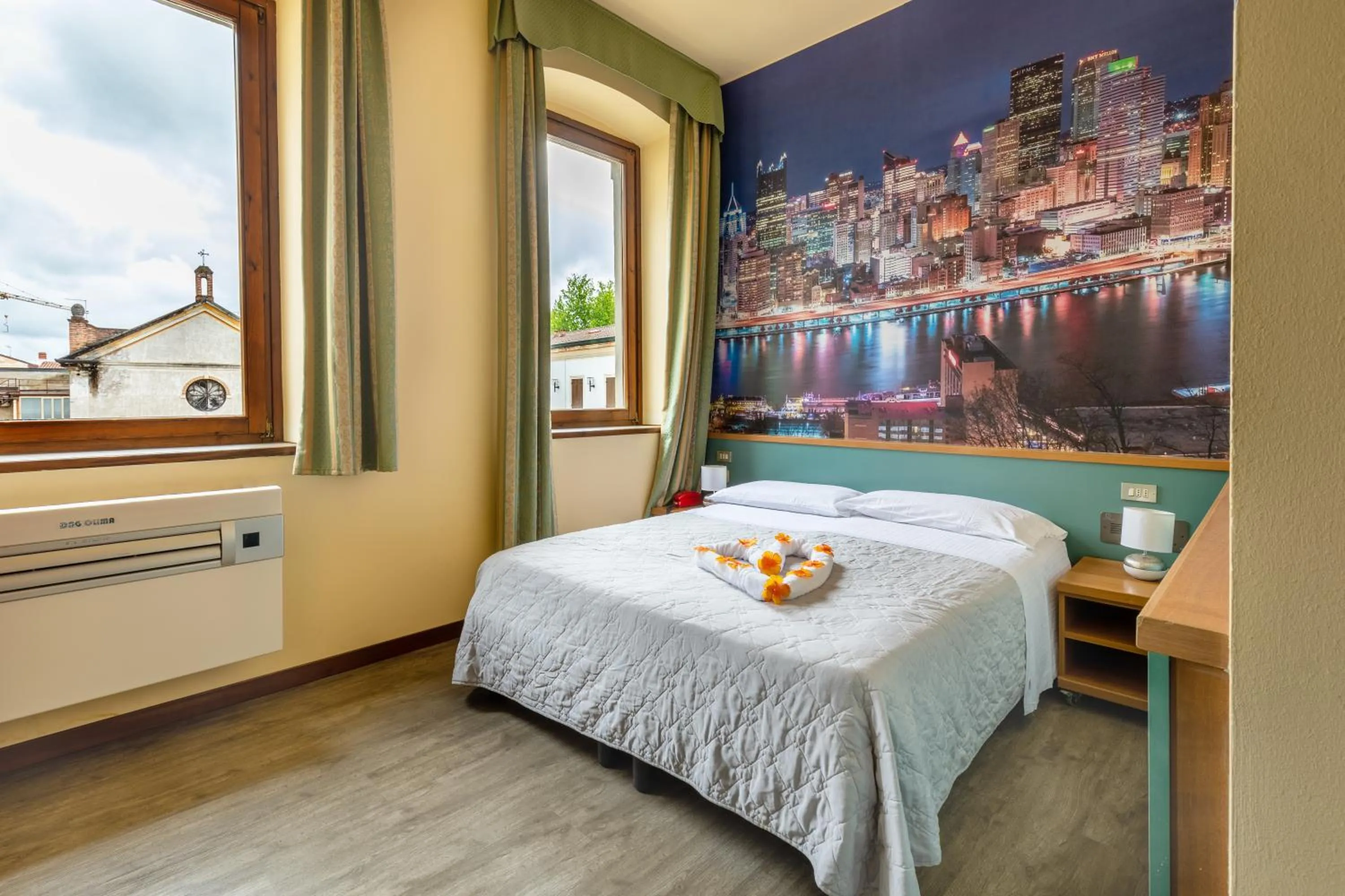 Bed in Hotel City Verona