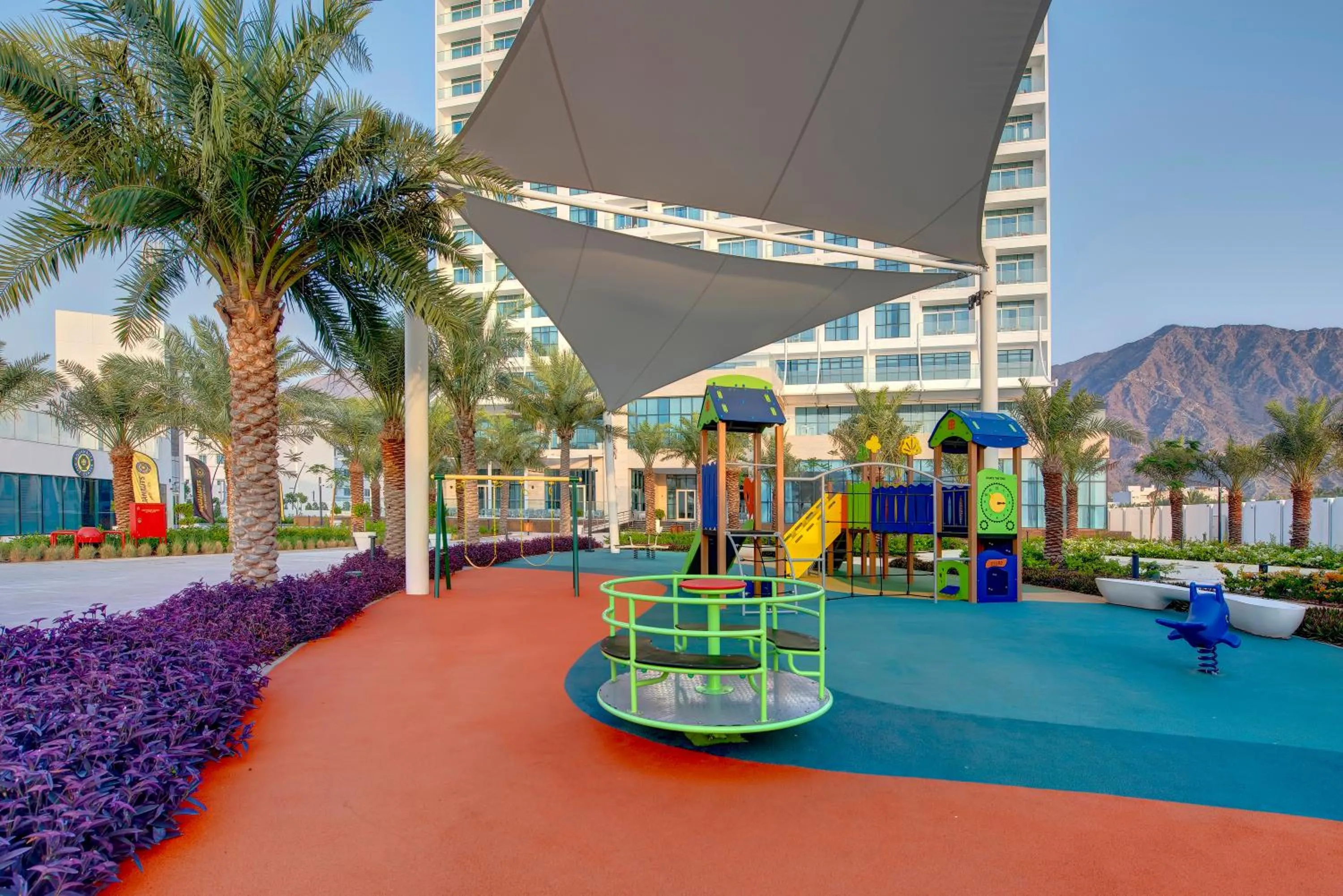 Children play ground in Royal M Al Aqah Beach Resort by Gewan