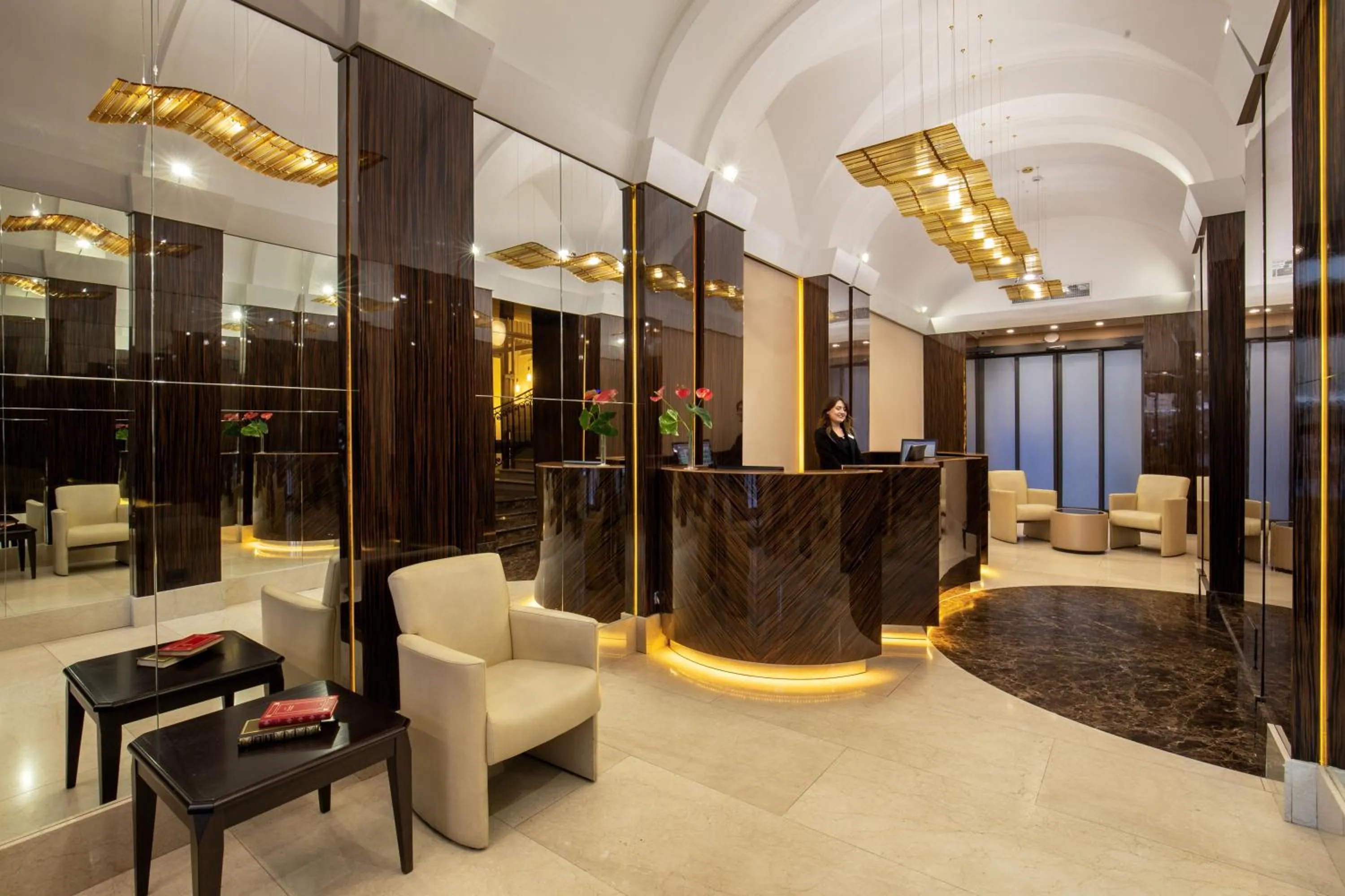 Lobby or reception in Hotel Gioberti