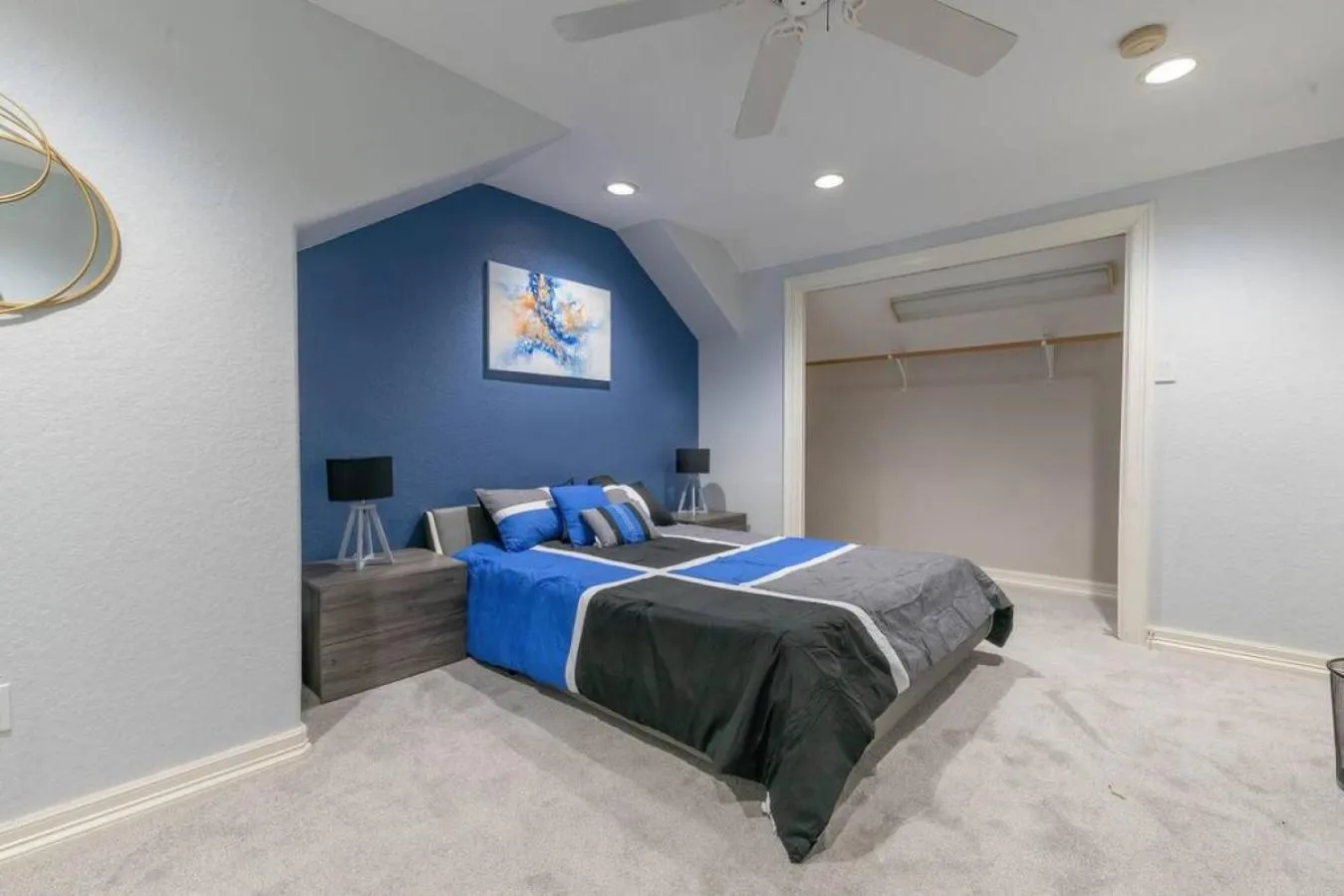 Bedroom, Bed in Huge 6 Bedroom with Pool, Spa, 85 Inch TV, Game Room