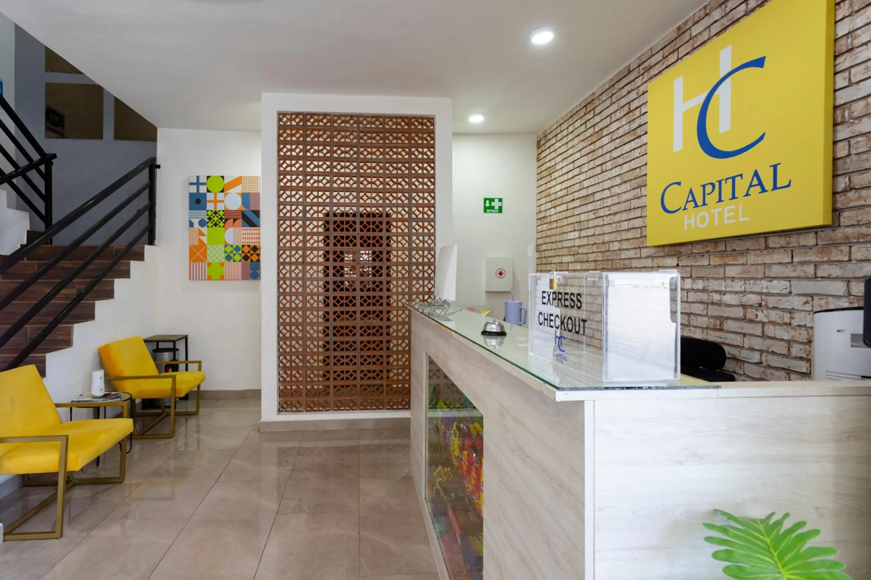 Lobby or reception in Capital Hotel Saltillo