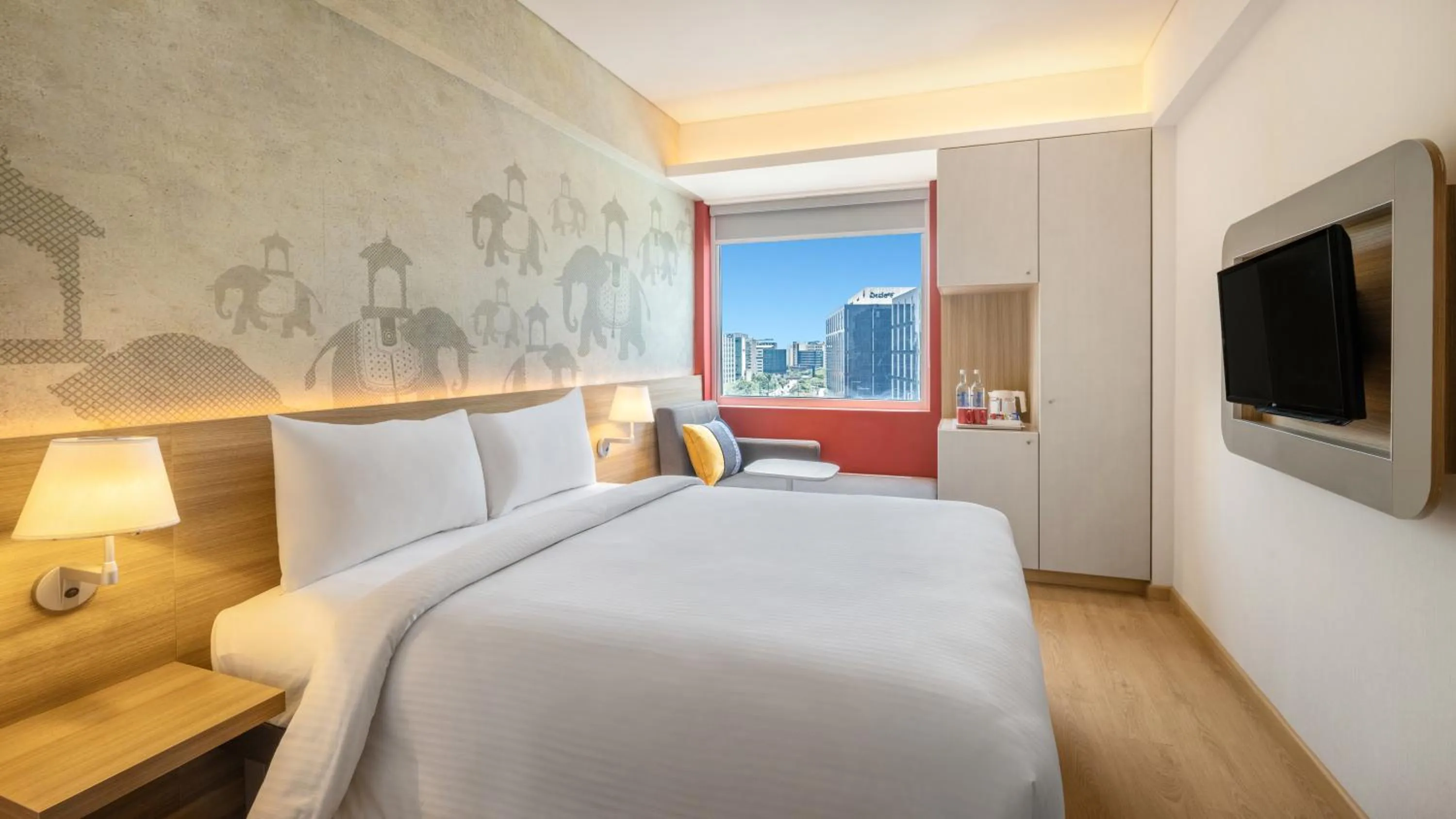 Bed in ibis Bengaluru Hebbal - An Accor Brand