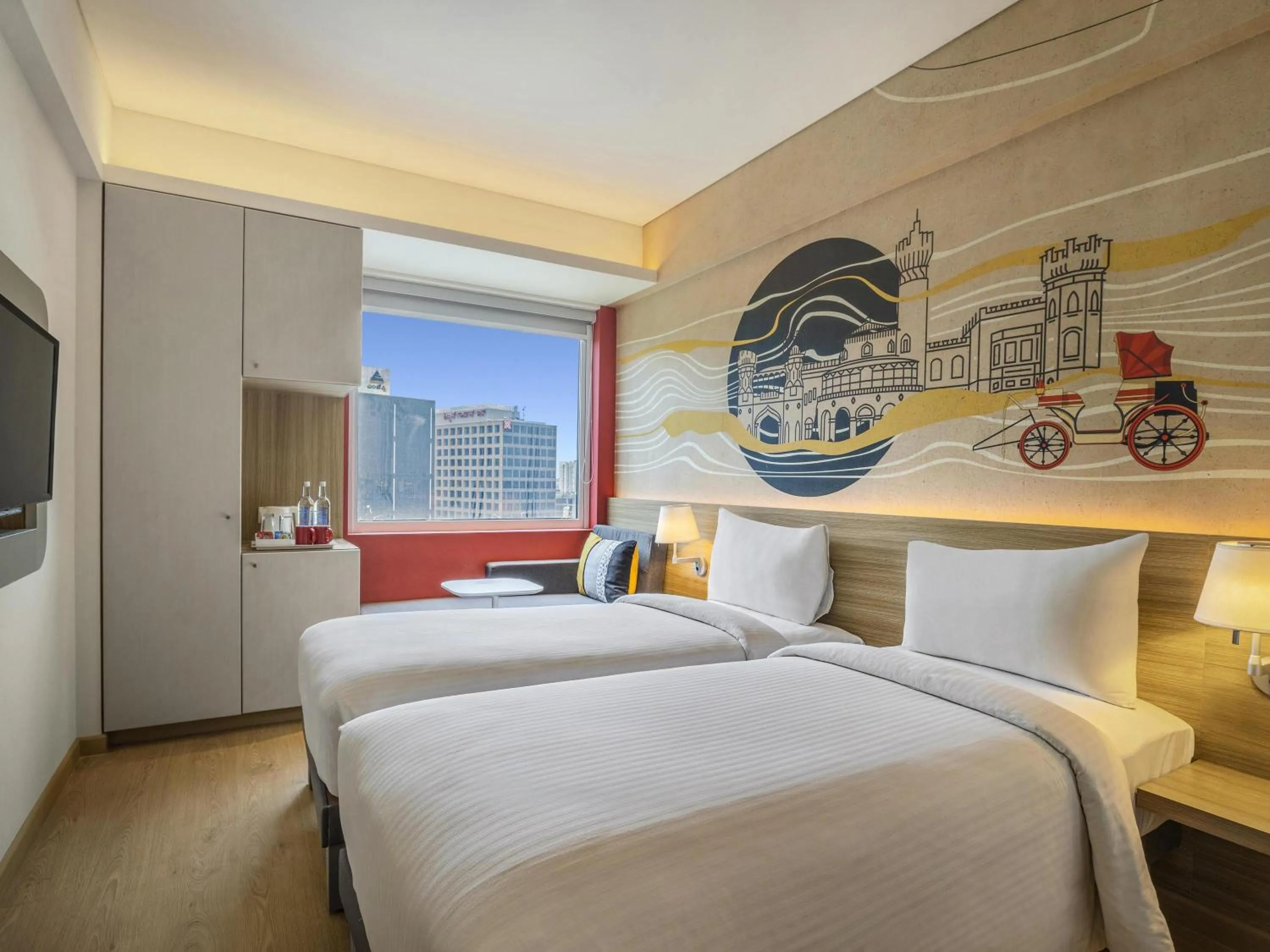Bedroom, Bed in ibis Bengaluru Hebbal - An Accor Brand