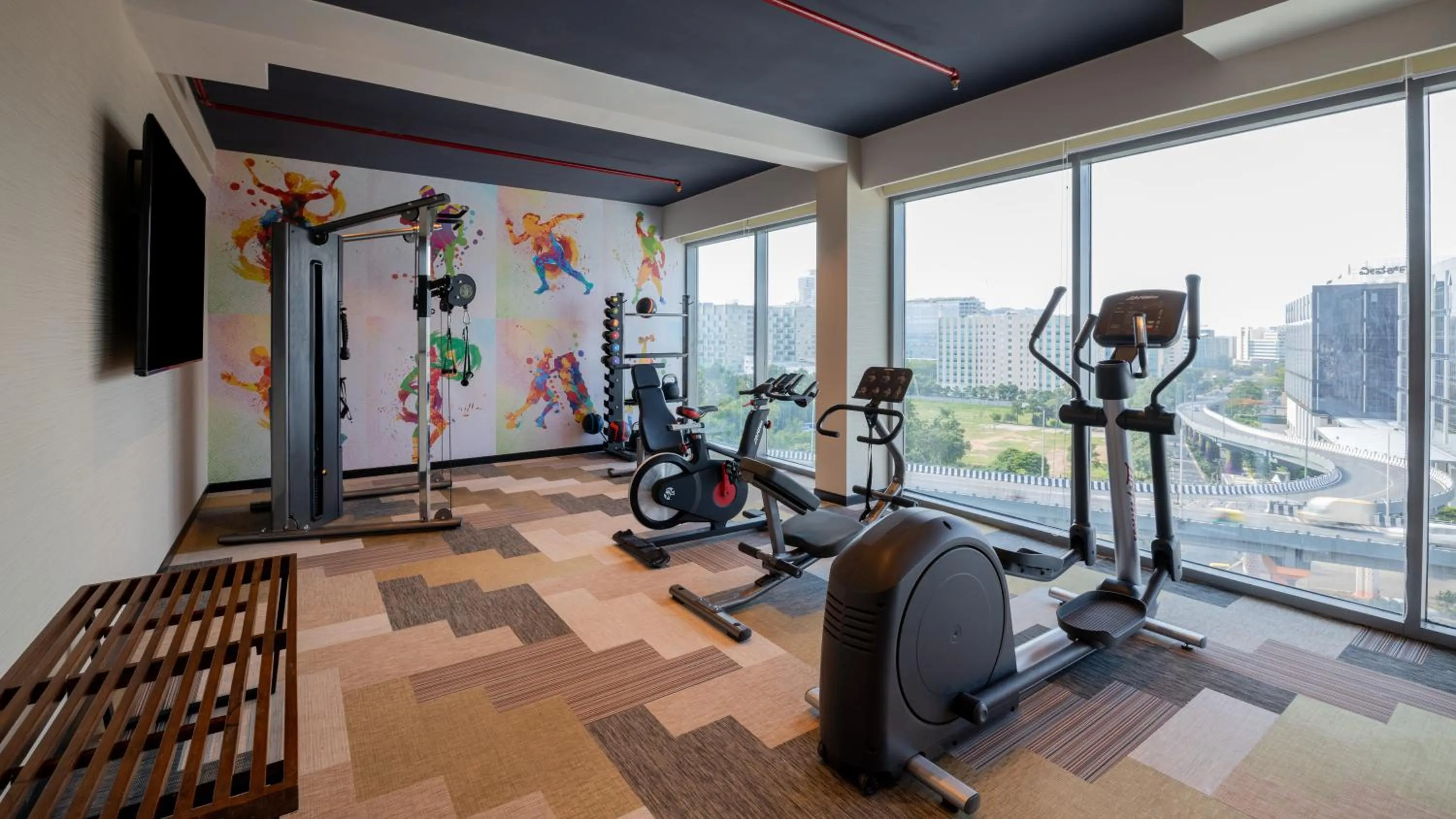 Fitness centre/facilities in ibis Bengaluru Hebbal - An Accor Brand