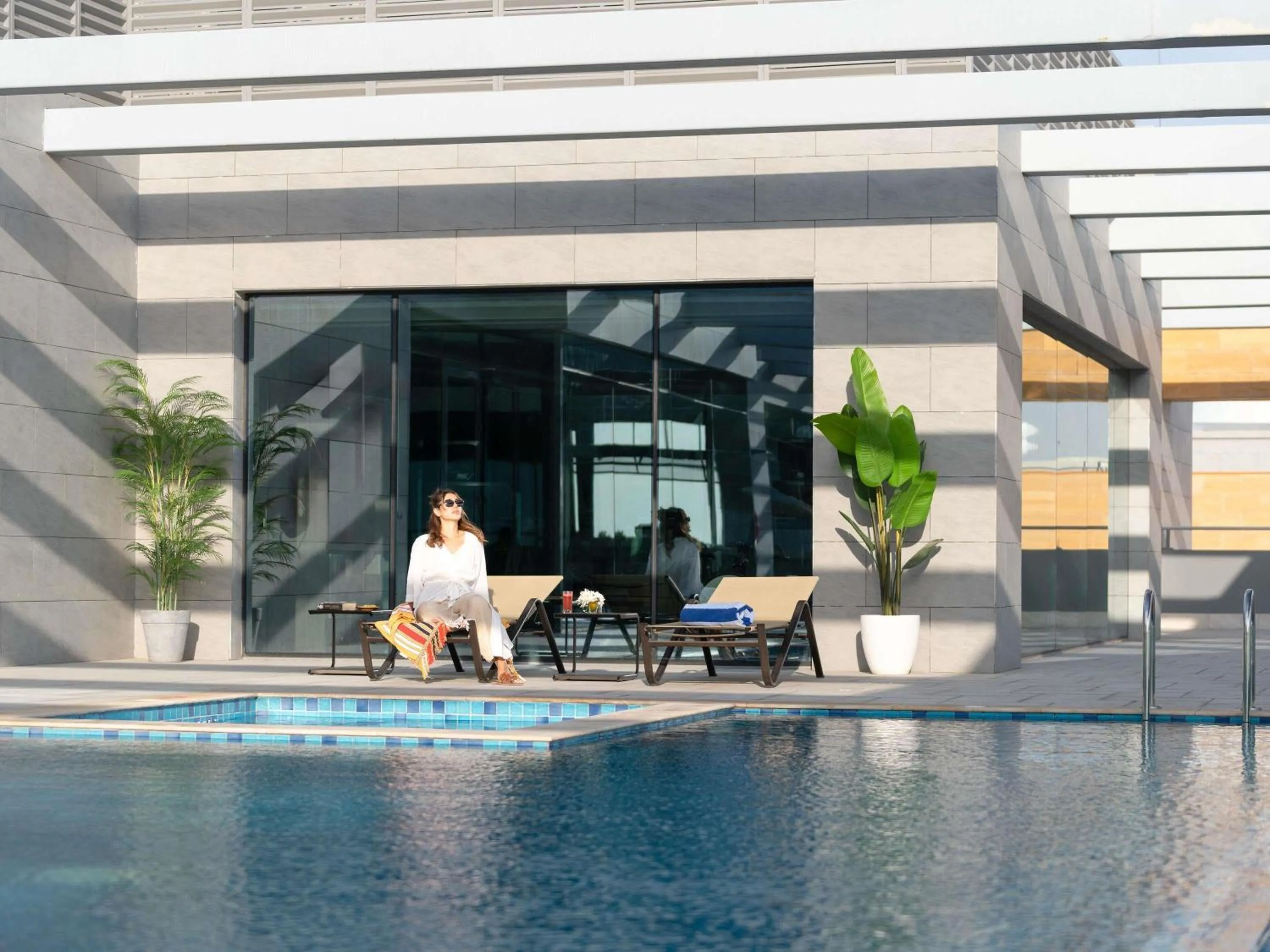 Pool view in Swissotel Living Jeddah