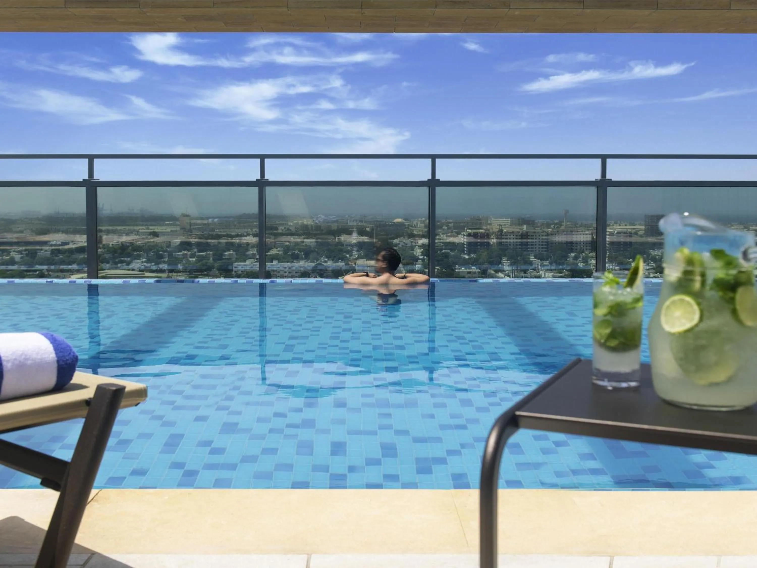 Pool view in Swissotel Living Jeddah