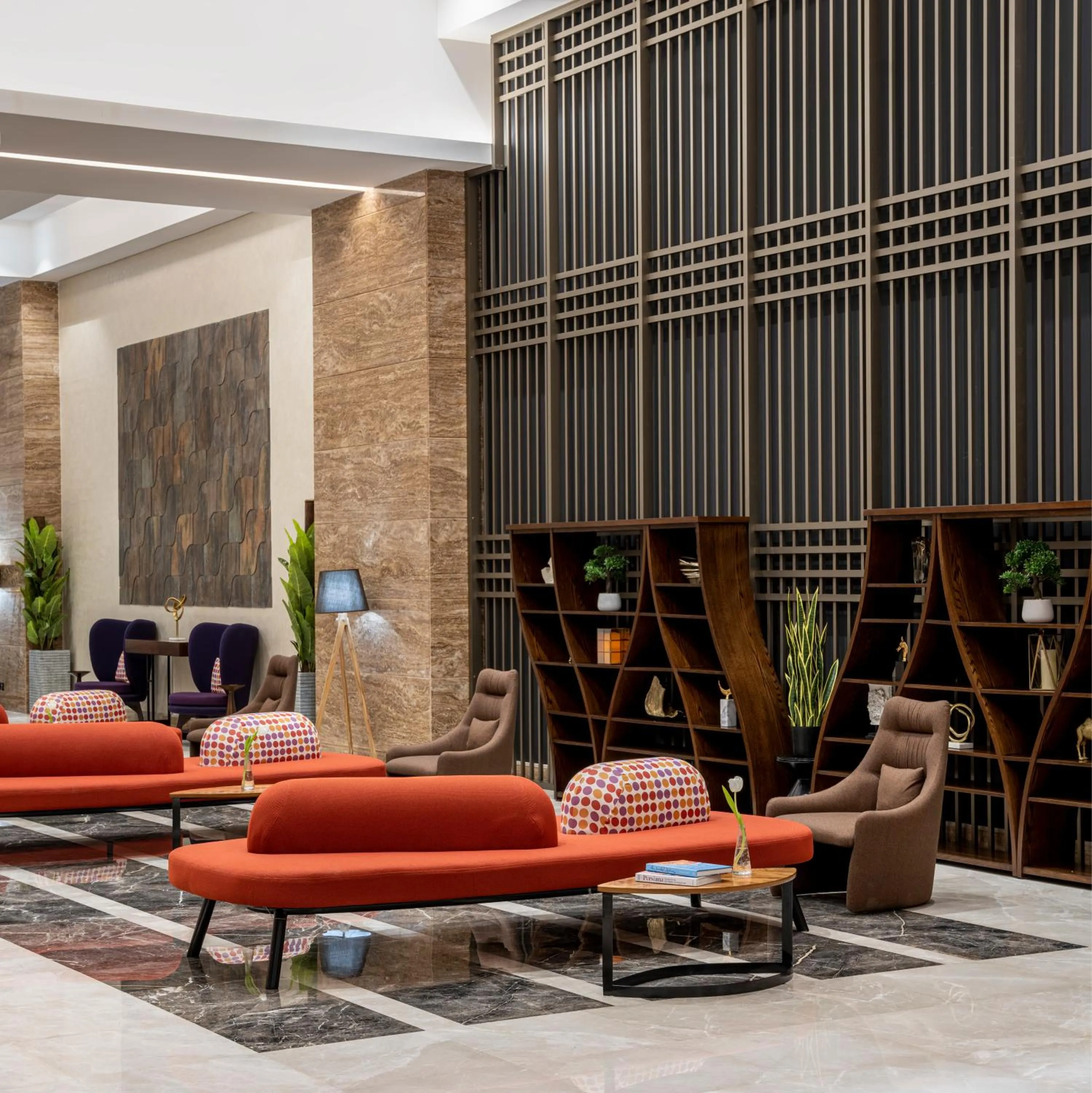 Lobby or reception in Novotel Makkah Thakher City