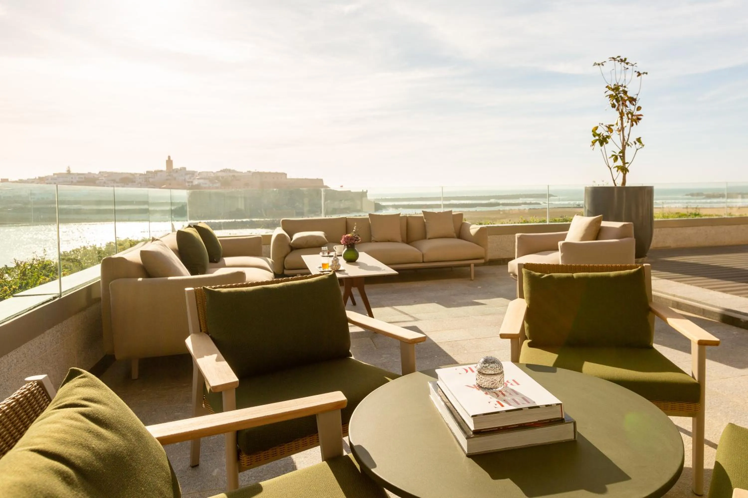 Patio in Fairmont La Marina Rabat Sale Hotel