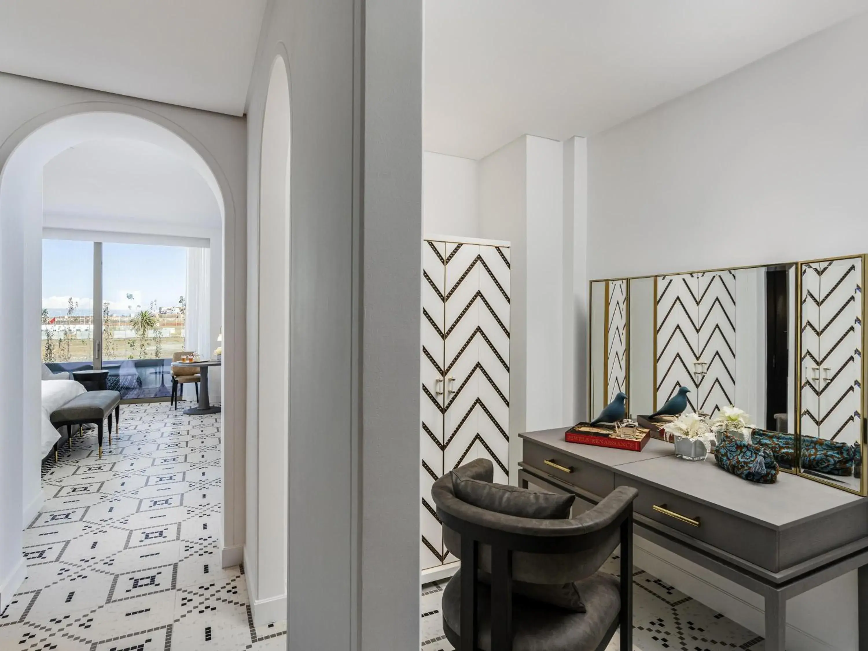 Deluxe King Room with Private Balcony in Fairmont La Marina Rabat Sale Hotel Deluxe King Room with Private Balcony in Fairmont La Marina Rabat Sale Hotel