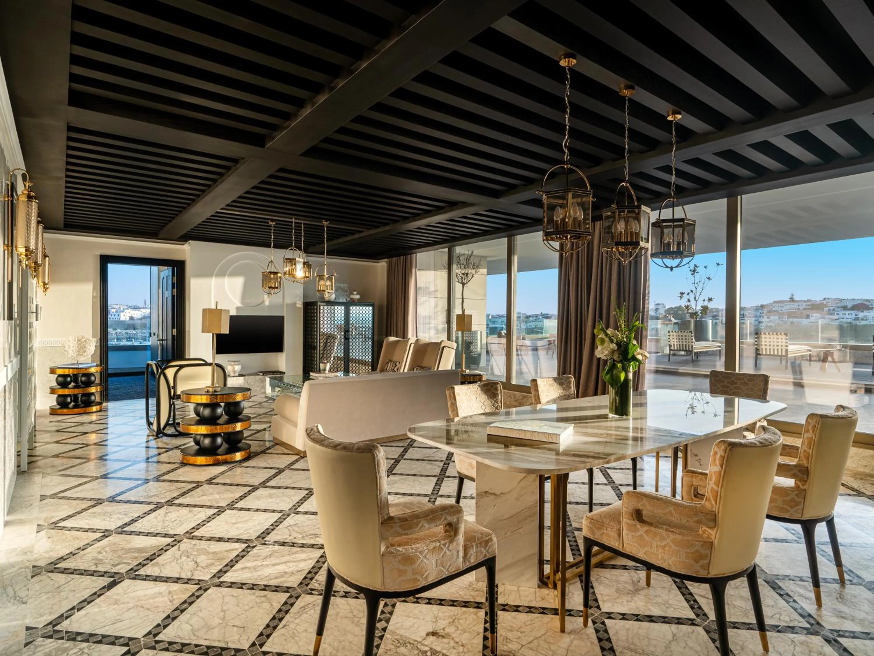 Living room in Fairmont La Marina Rabat Sale Hotel