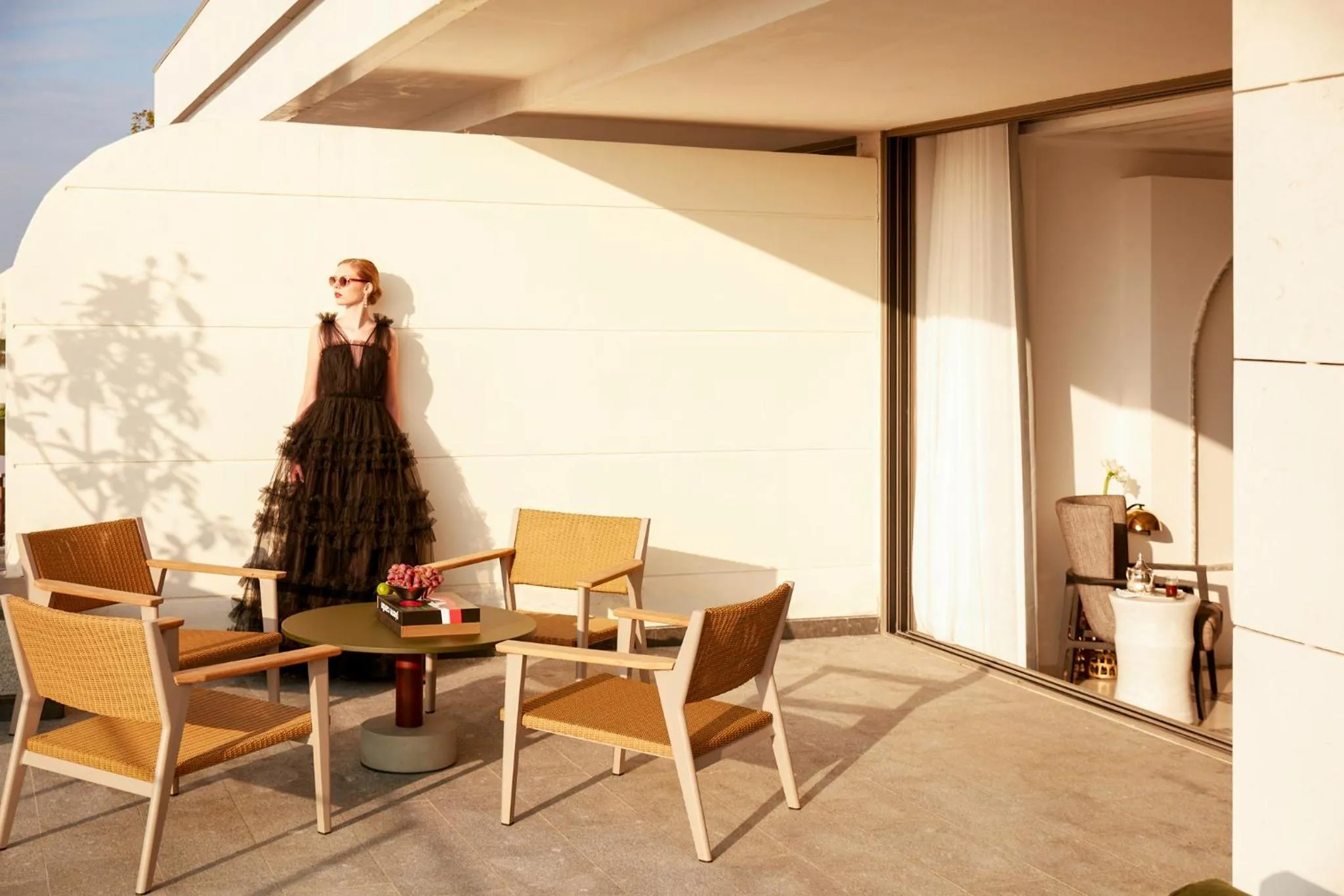 Patio in Fairmont La Marina Rabat Sale Hotel