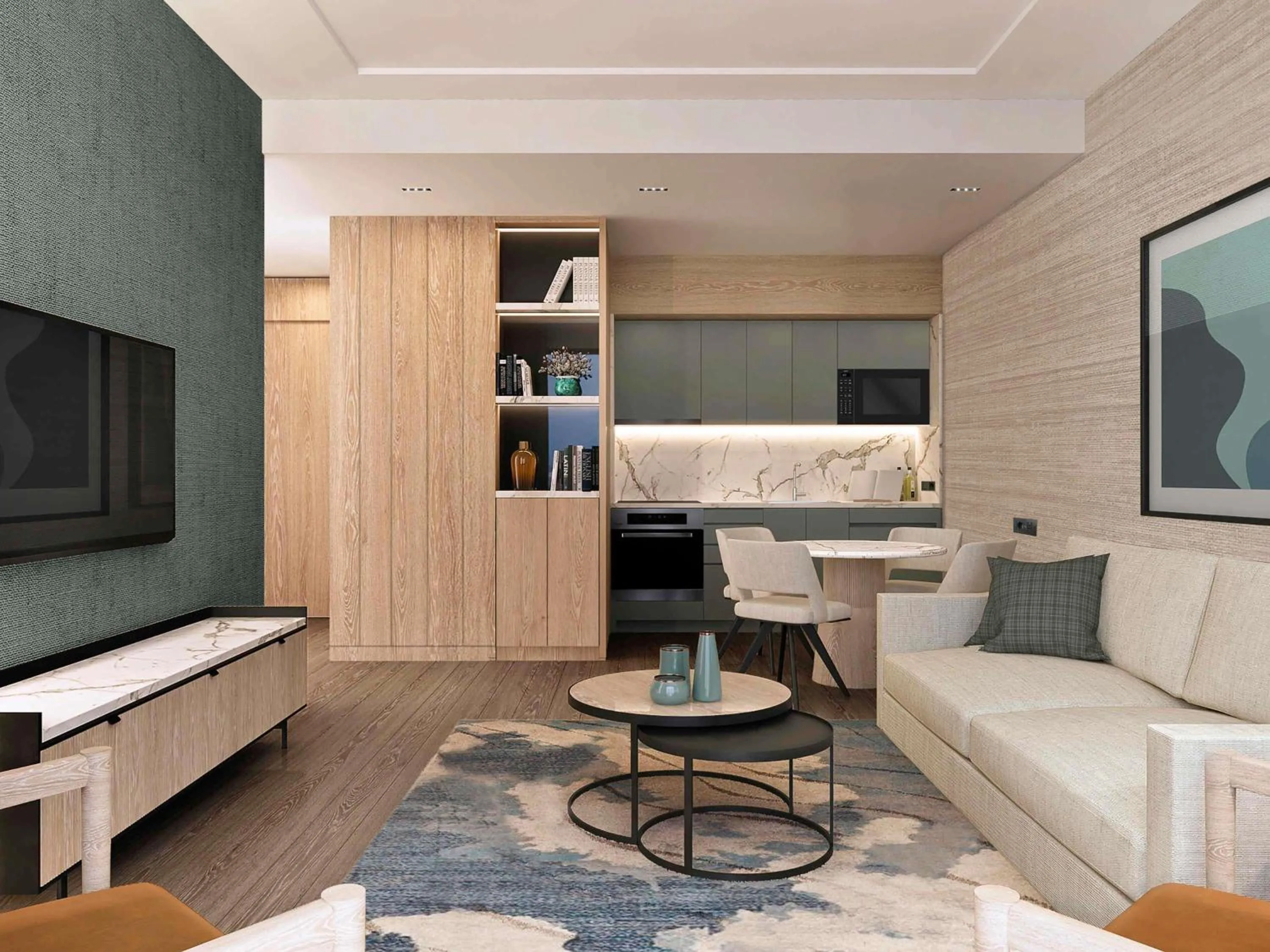 Bedroom in Movenpick Living Istanbul Camlivadi