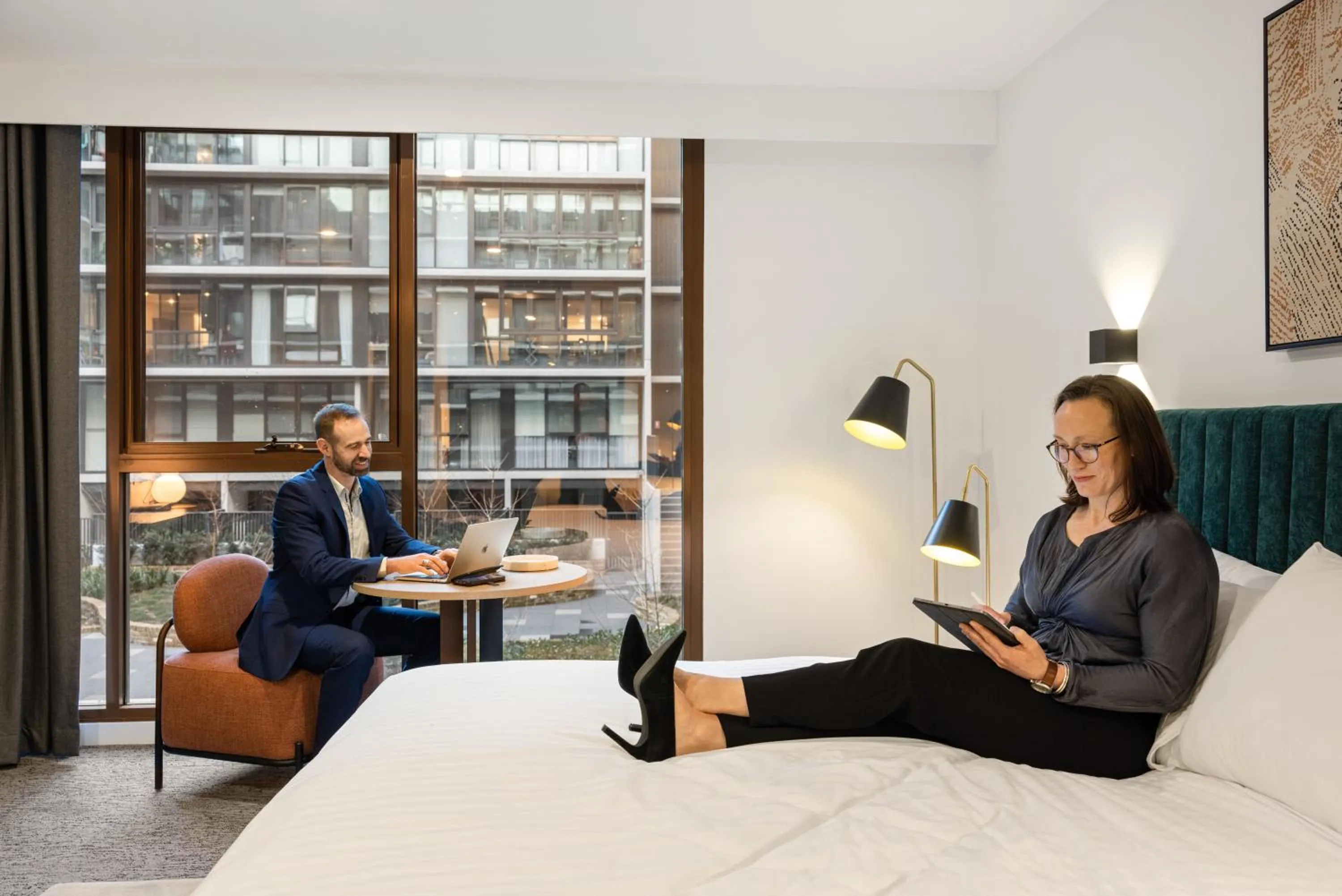 Guests, Bed in The Sebel Canberra Campbell