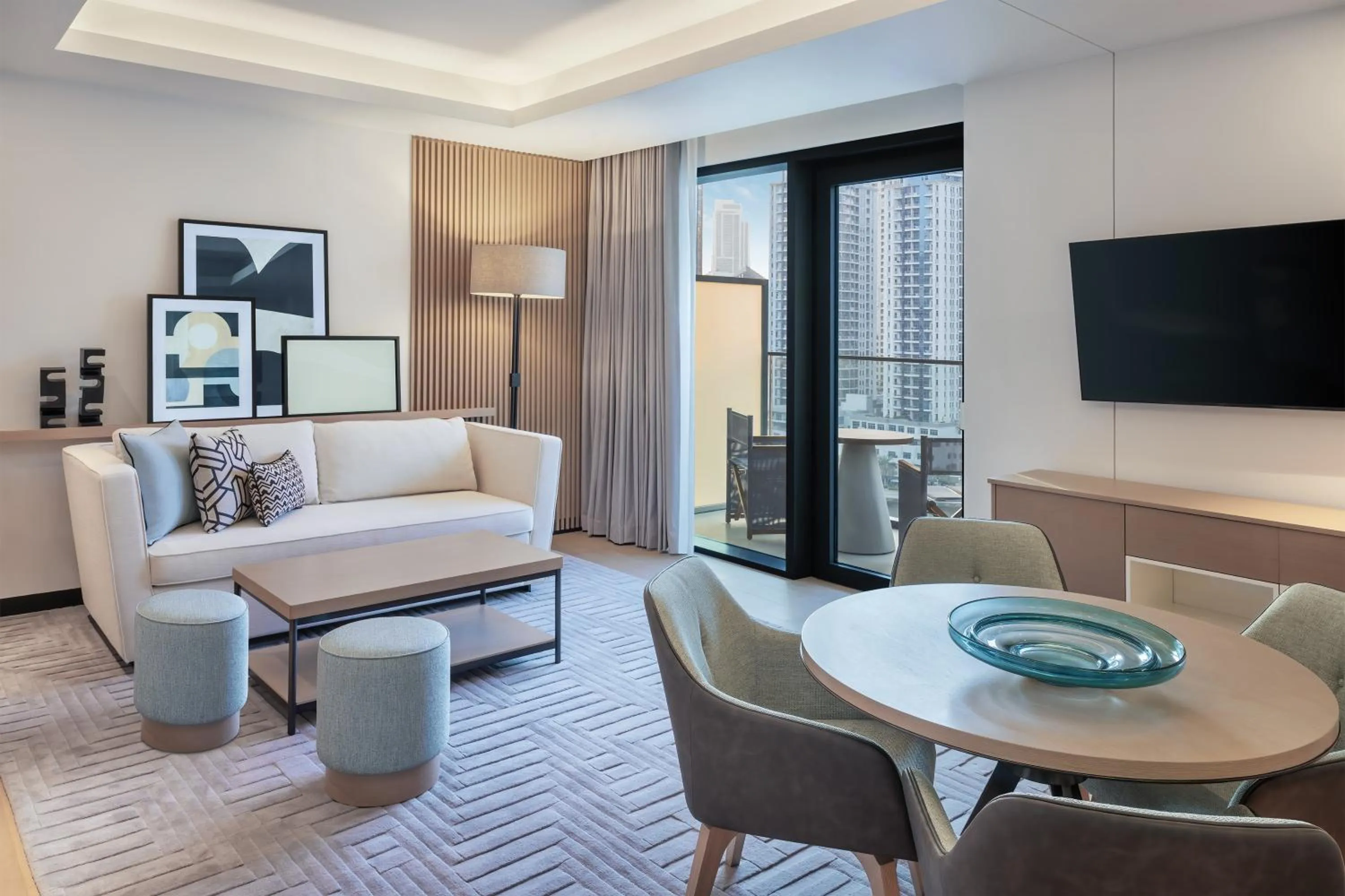 Living room in Vida Dubai Marina & Yacht Club