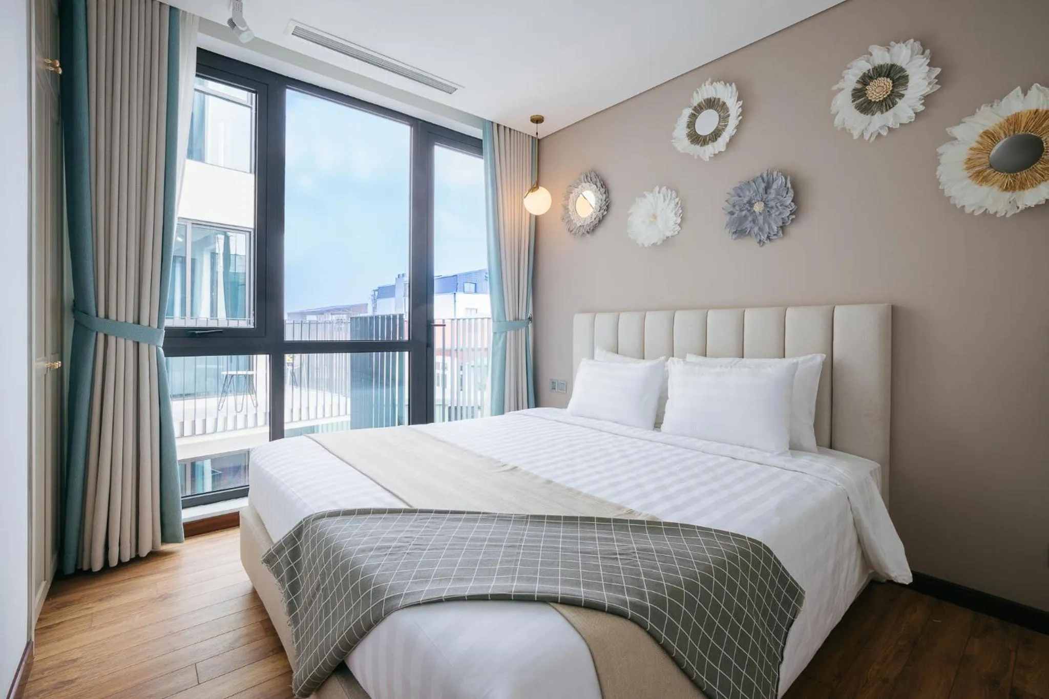 Bed in Margaery Boutique Apartment & Skyon9 Rooftop Bar