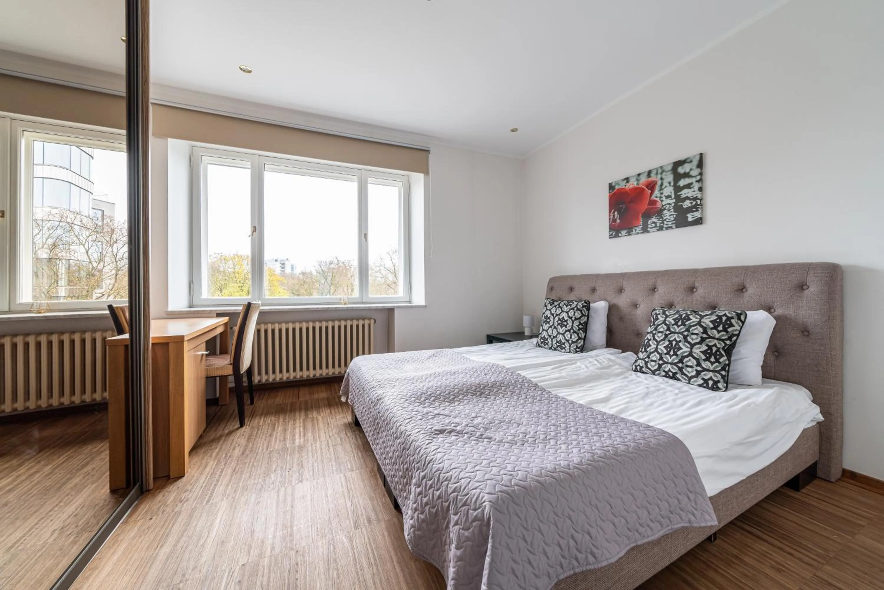 Bed in Yoga Residence Apartments