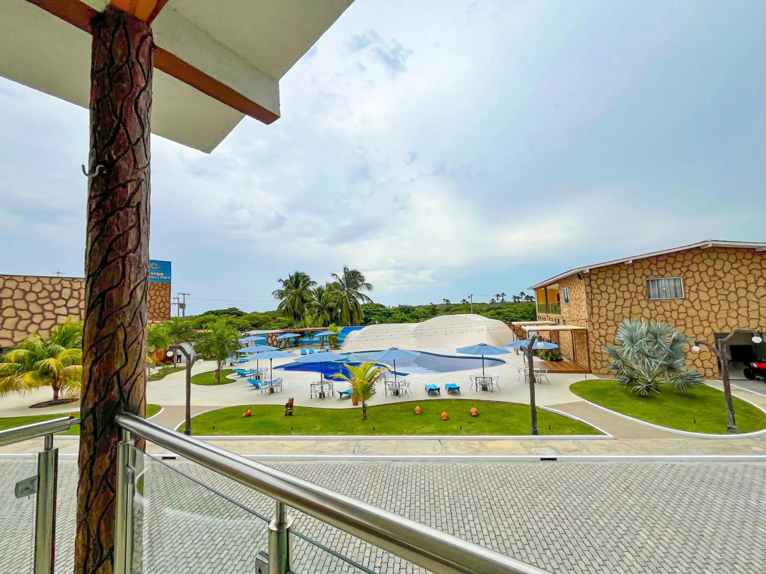 Pool view in Pousada Lençóis Maranhenses