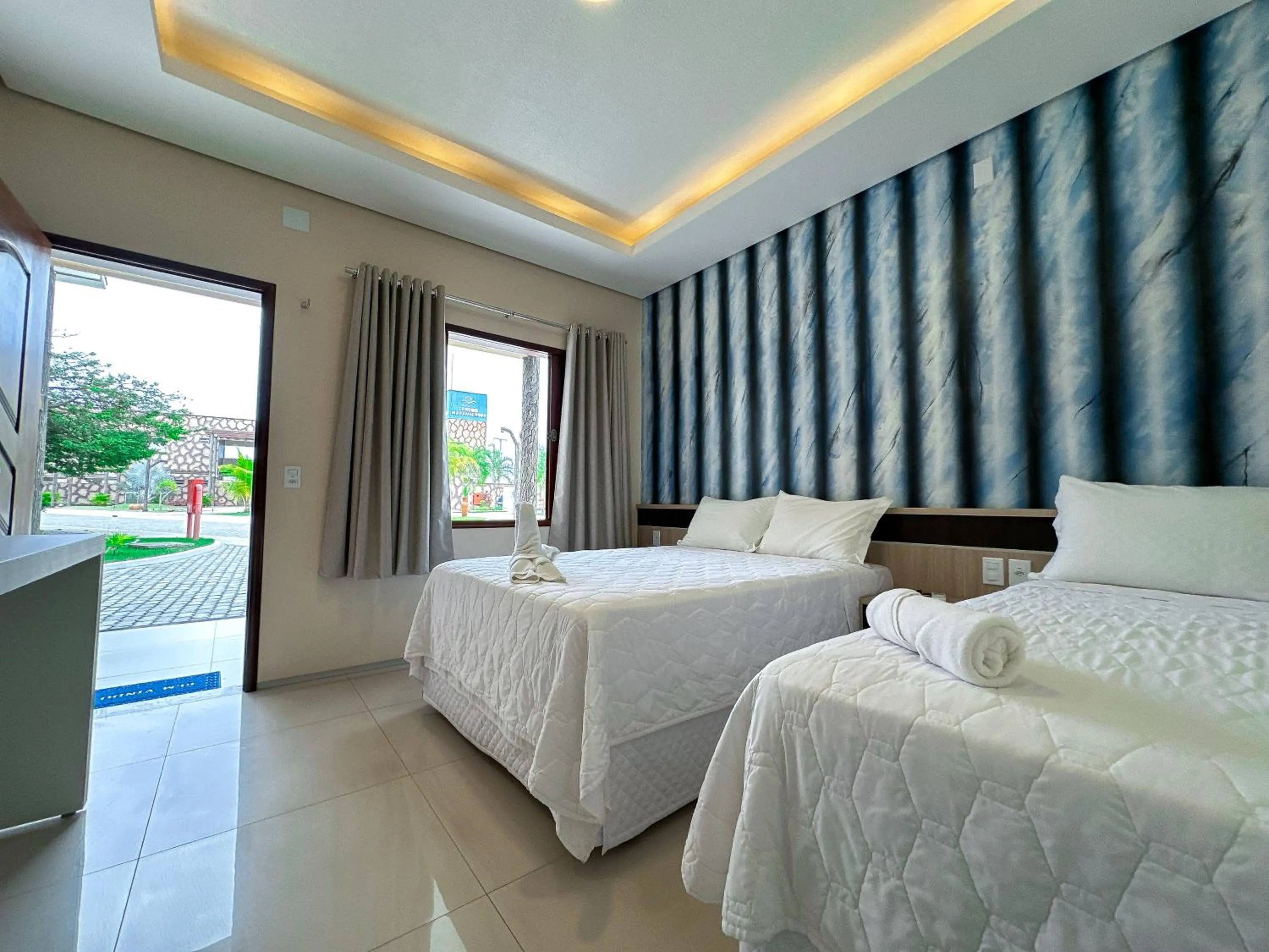 Bed in Pousada Lençóis Maranhenses