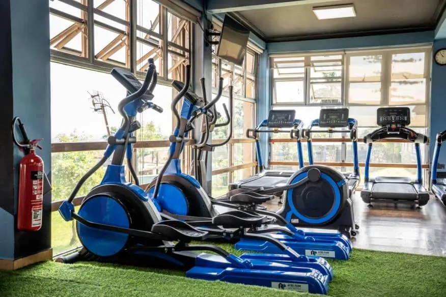 Fitness centre/facilities in Afro Park Hotel