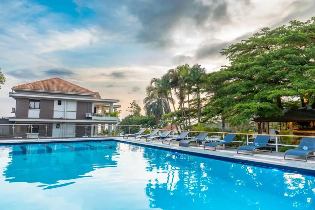 Pool view in Afro Park Hotel