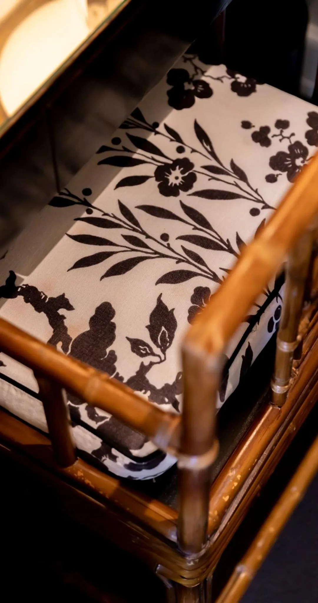 Decorative detail, Bed in California Park Hotel